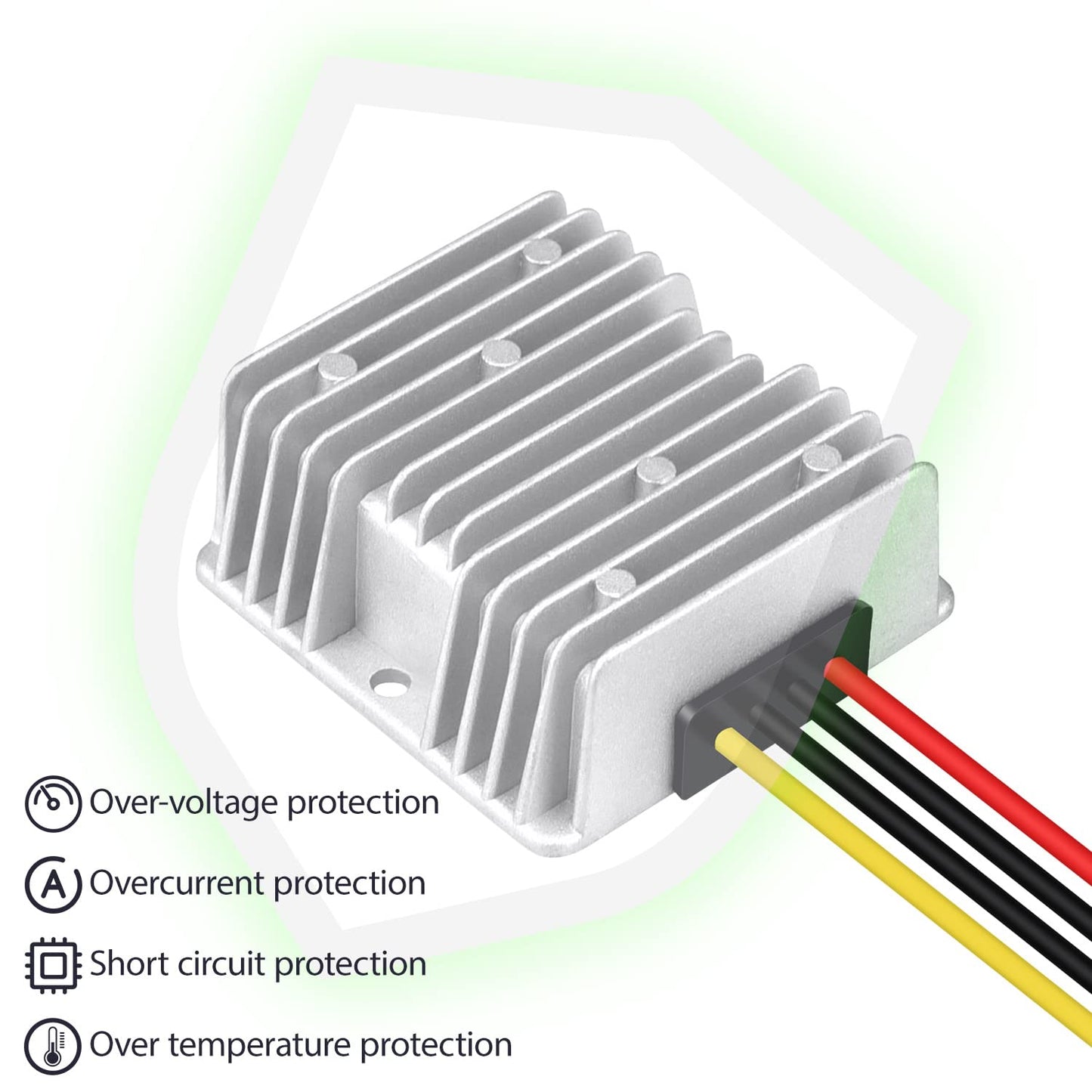 LeMotech 20A 240W 12V Golf Cart 36v/48v to 12v Converter Converter Voltage Reducer IP68 Waterproof Transformer for Golf Cart Truck Boat Vehicle