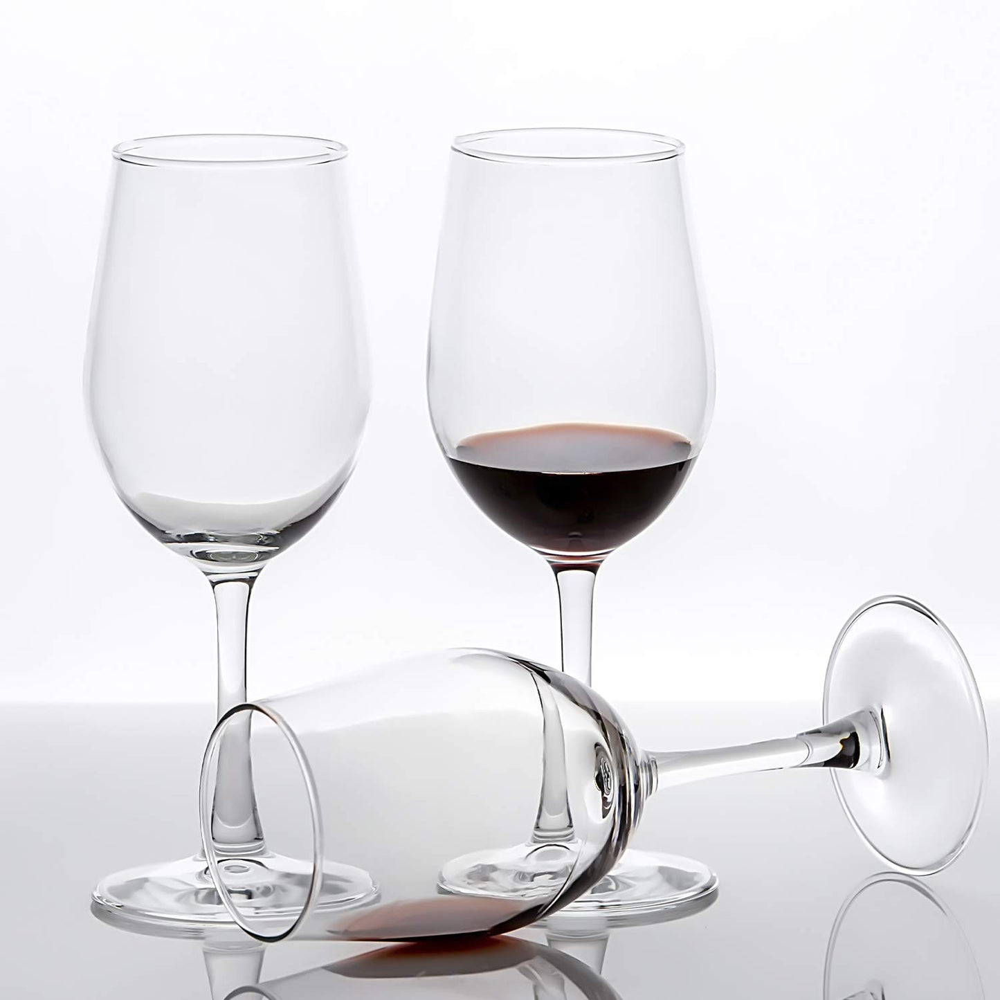 UMI UMIZILI 12 Ounce - Set of 12, Classic Durable Red/White Wine Glasses for Party