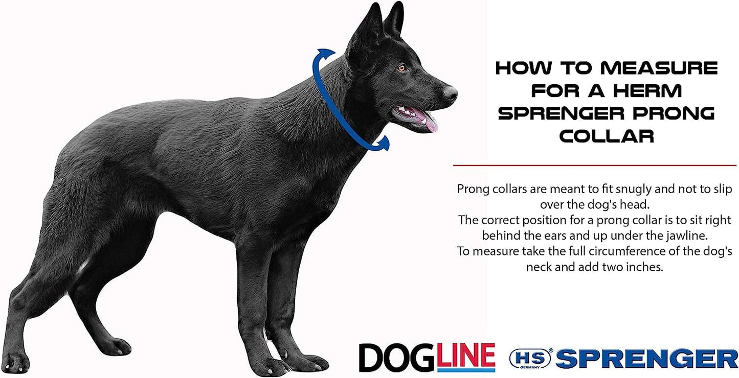 Herm Sprenger 1.5mm Micro Prong Collar for Dog Training | Micro Prong Stainless Steel Ultra-Plus Dog Collar | Training Collar for Extra Small Dogs | Made in Germany - (1.5 mm, (Neck Size Up to 9"))