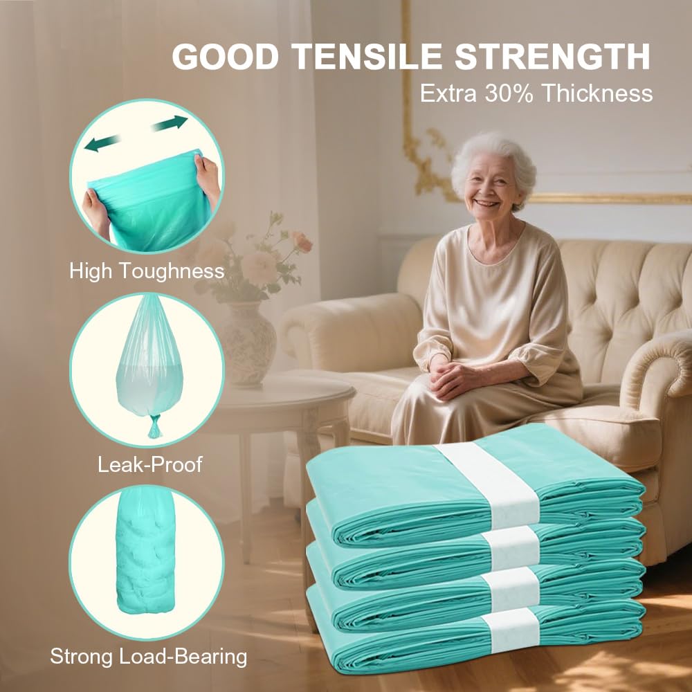 Diaper Disposal Liner Refills Compatible with Janibell Akord 330 Slim Adult Diaper Disposal System,Adult Diaper System, Lightly Scented, 4 Pack