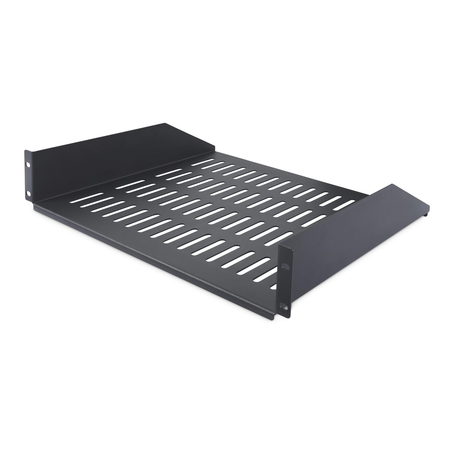 StarTech.com 2U Vented Server Rack Shelf, 16in/41.5cm Mounting Depth, for 19" Rack/Cabinet, SPCC Steel, Max 44lb/20kg
