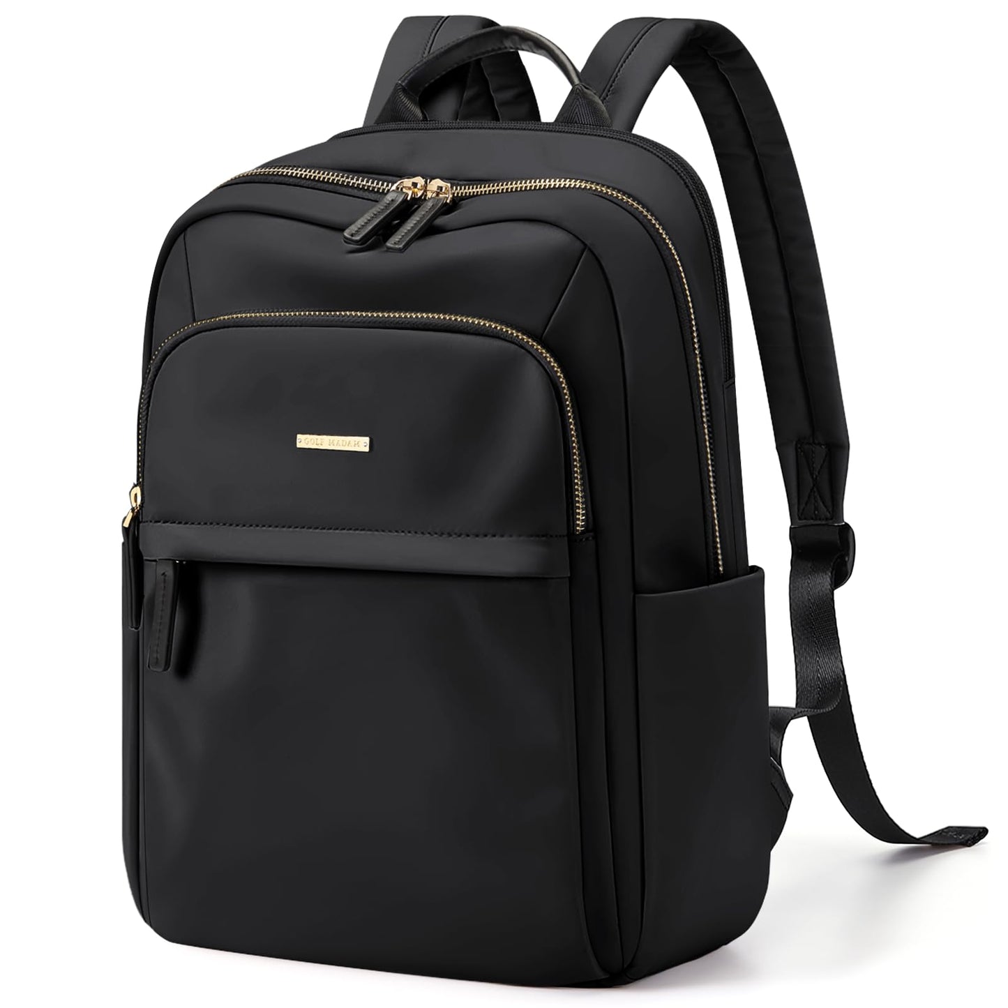 GOLF QUALITY Laptop Backpack for Women Travel Work Commute Casual Daypack Backpack Purse Computer Bags Fit 16Inch Notebook, Black