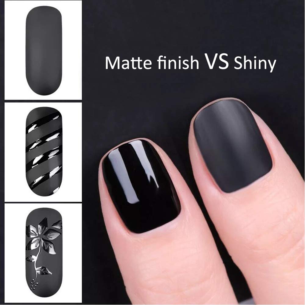Vishine Gel Nail Polish Starter Kit - 48W LED Lamp 6 Color & Base Top Coat Set, Manicure Tools Popular Nail Art Designs #05