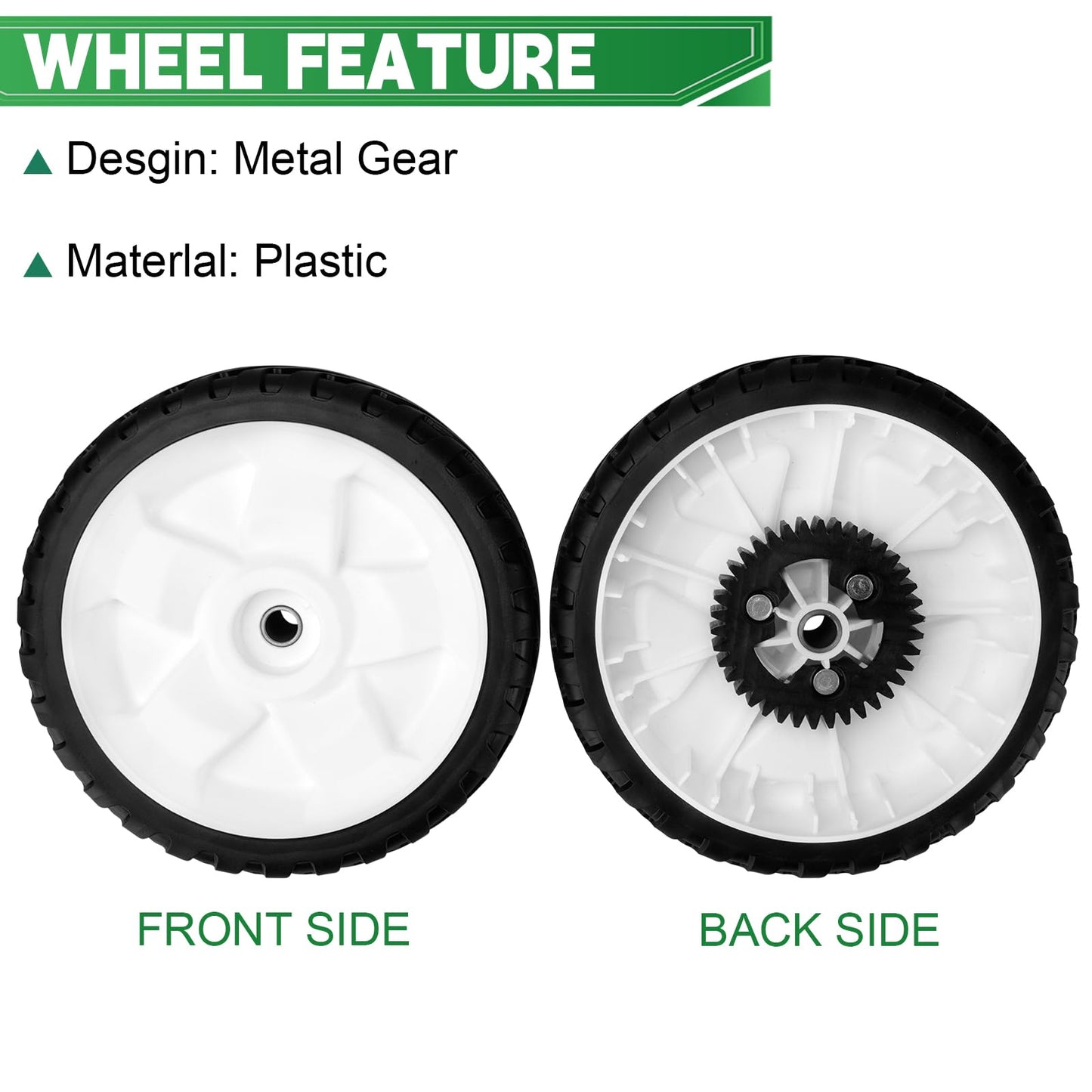 115-4695 Lawn Mower Rear Wheels Replaces Toro 115-4695 138-3216 | 22" Recycler Push Lawn Mower