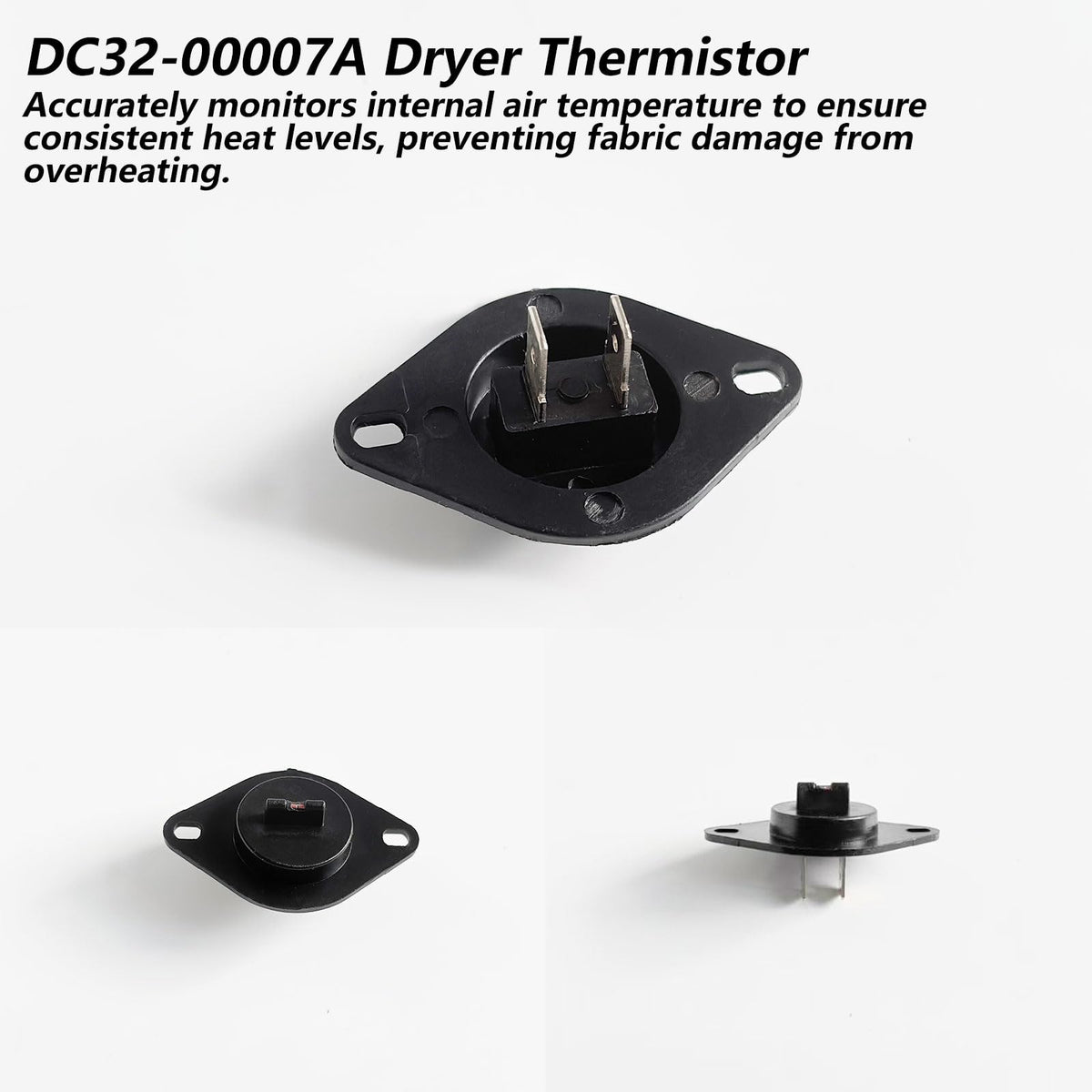DC47-00019A Dryer Heating Element Repair Kit for Samsung DV42H5000EW/A3 DV45H7000EW/A2 DV48H7400EW/A2 - Includes DC96-00887A Thermal Fuse, DC47-00018A Thermostat, DC47-00016A & DC32-00007A