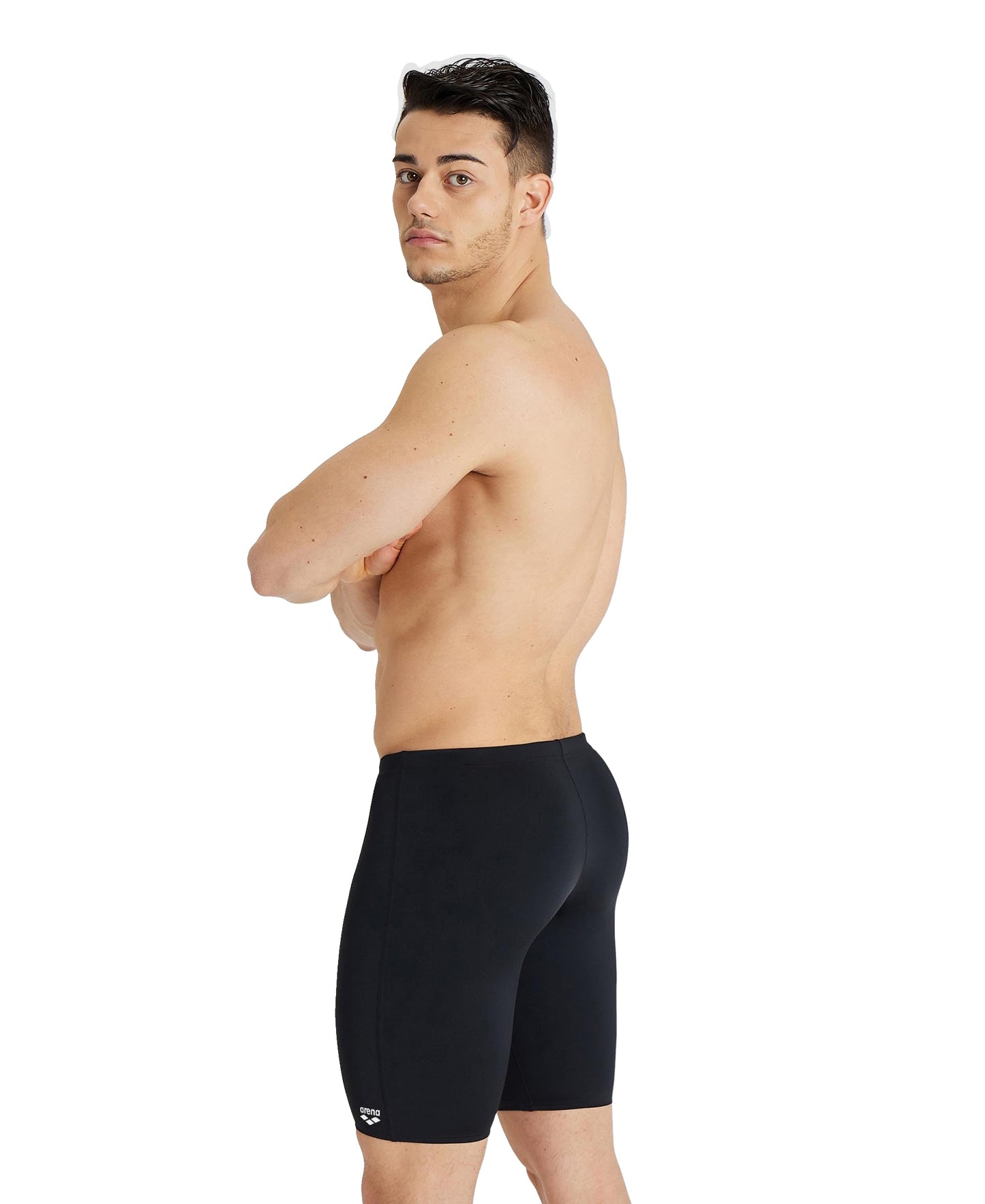 ARENA Feel Dynamo Jammers for Men - Swimwear for Racing & Training, Quick-Dry, Low Drag - Men's Swim Jammers Black