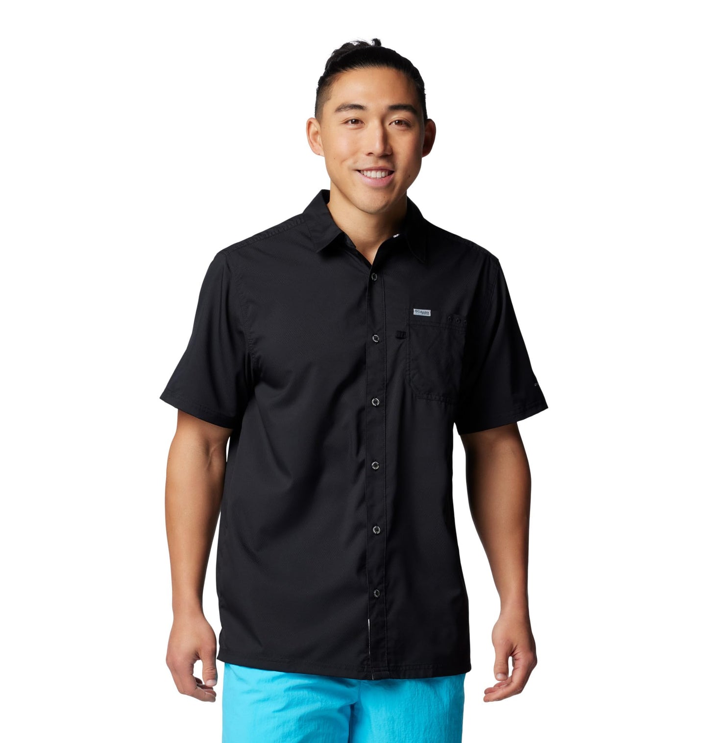 Columbia Men's Slack Tide Camp Shirt, Black, XX-Large