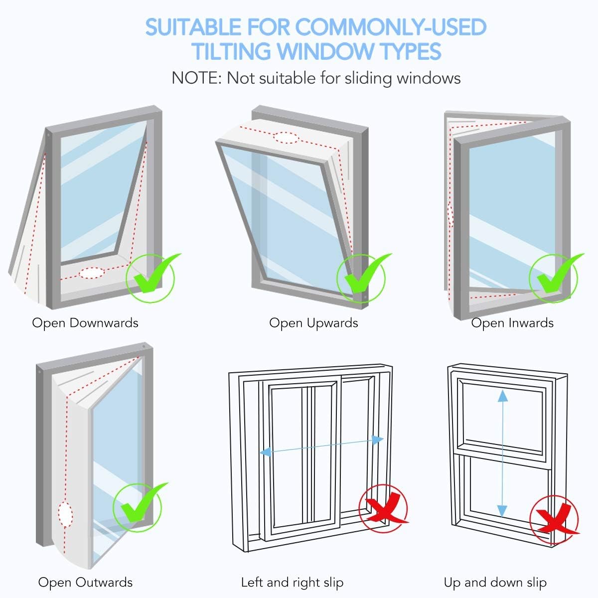 AGPTEK 300cm Window Seal for Portable Air Conditioner, Mobile AC Soft Cloth Sealing for Tilt Window, Stop Hot Air with Zip and Adhesive Fastener- No Need for Drilling Holes