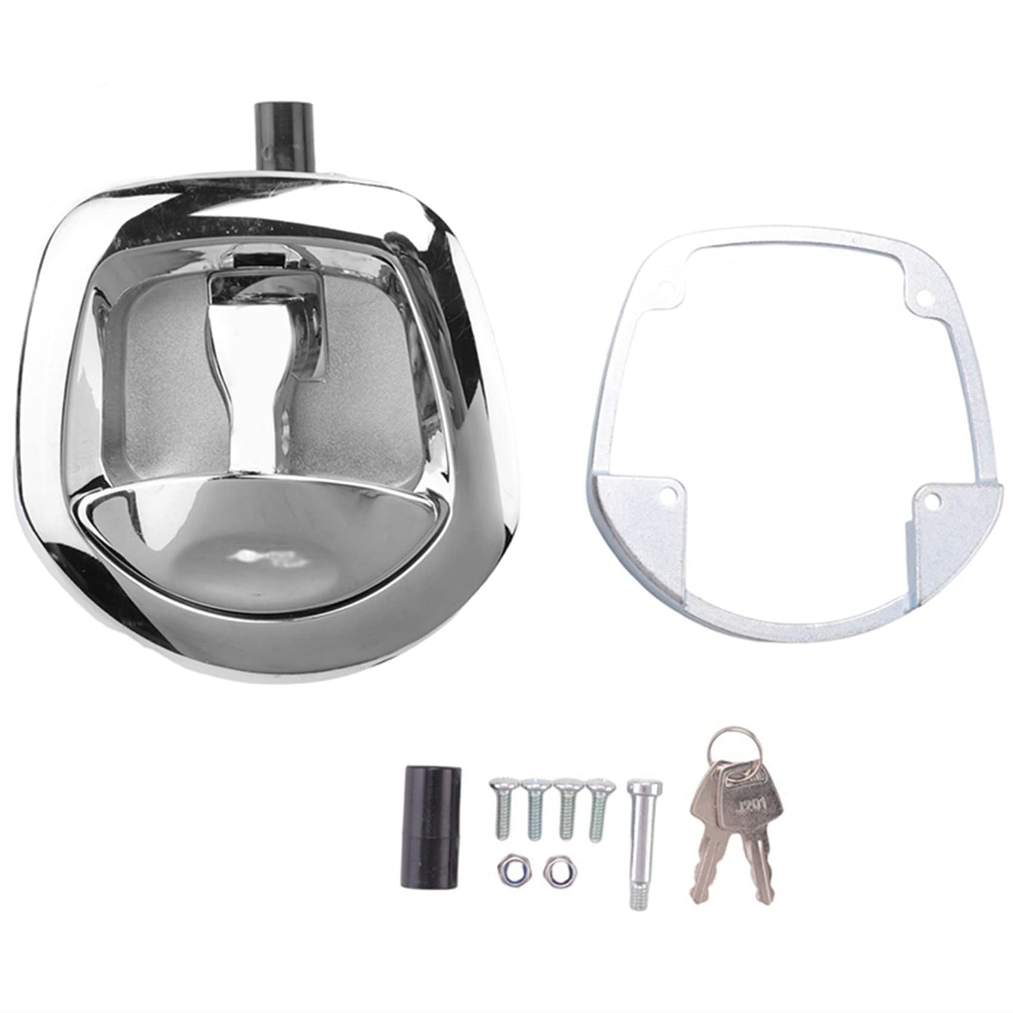 Lazycloud 1Set T-Type Fishtail Lock Off-Road Modified Trailer Mechanical Door Lock Whale Tail Lamp Lock
