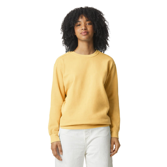 Comfort Colors Adult Crewneck Sweatshirt, Style G1566, Butter, Large