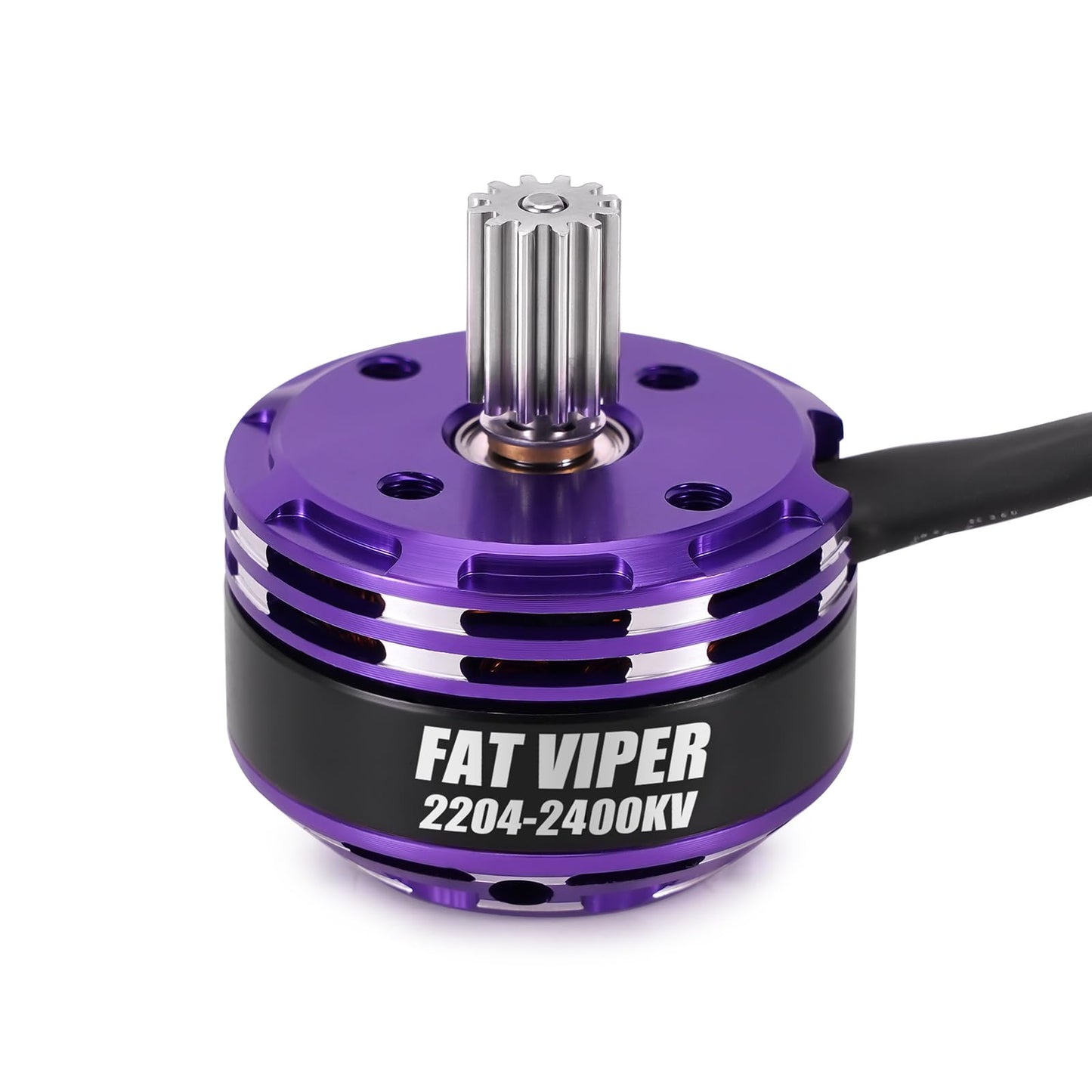 INJORA Fat Viper 2204 2400KV Brushless Outrunner Motor with Mount for 1/24 RC Crawler Axial SCX24 Upgrade