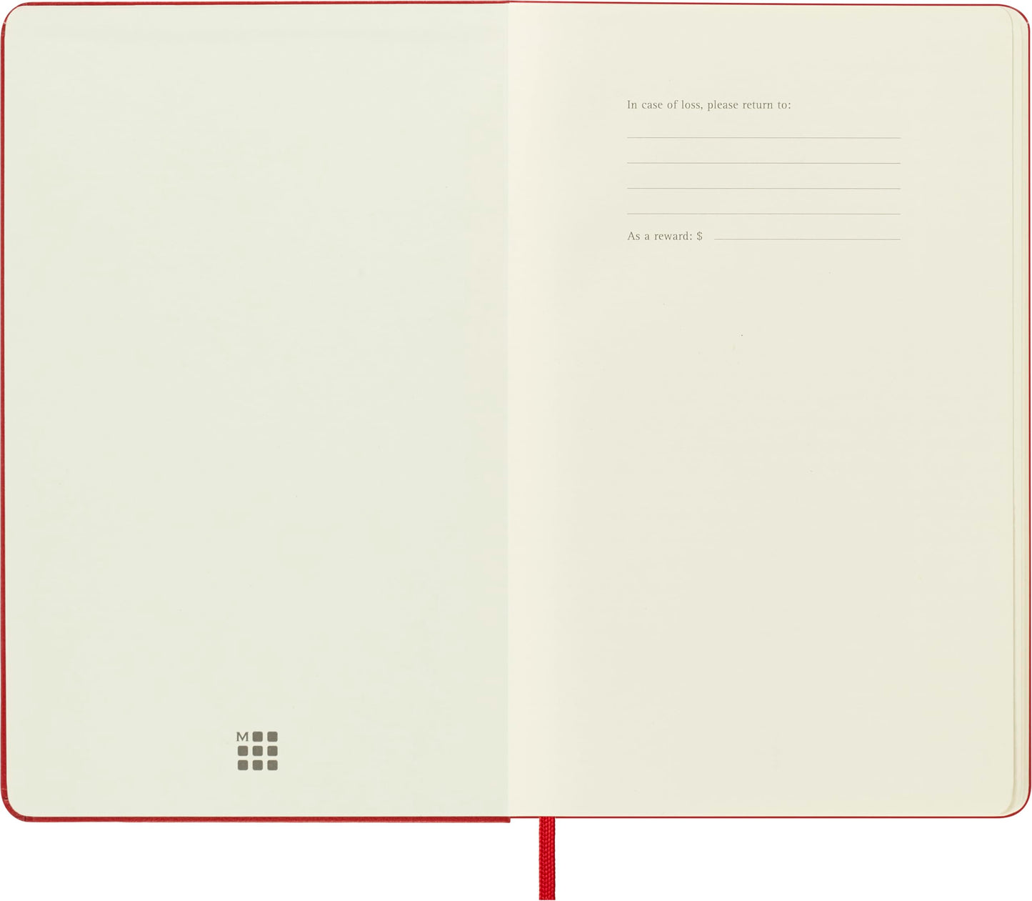 Moleskine Art Sketchbook, Hard Cover, Large (5" x 8.25") Plain/Blank, Scarlet Red, 104 Pages