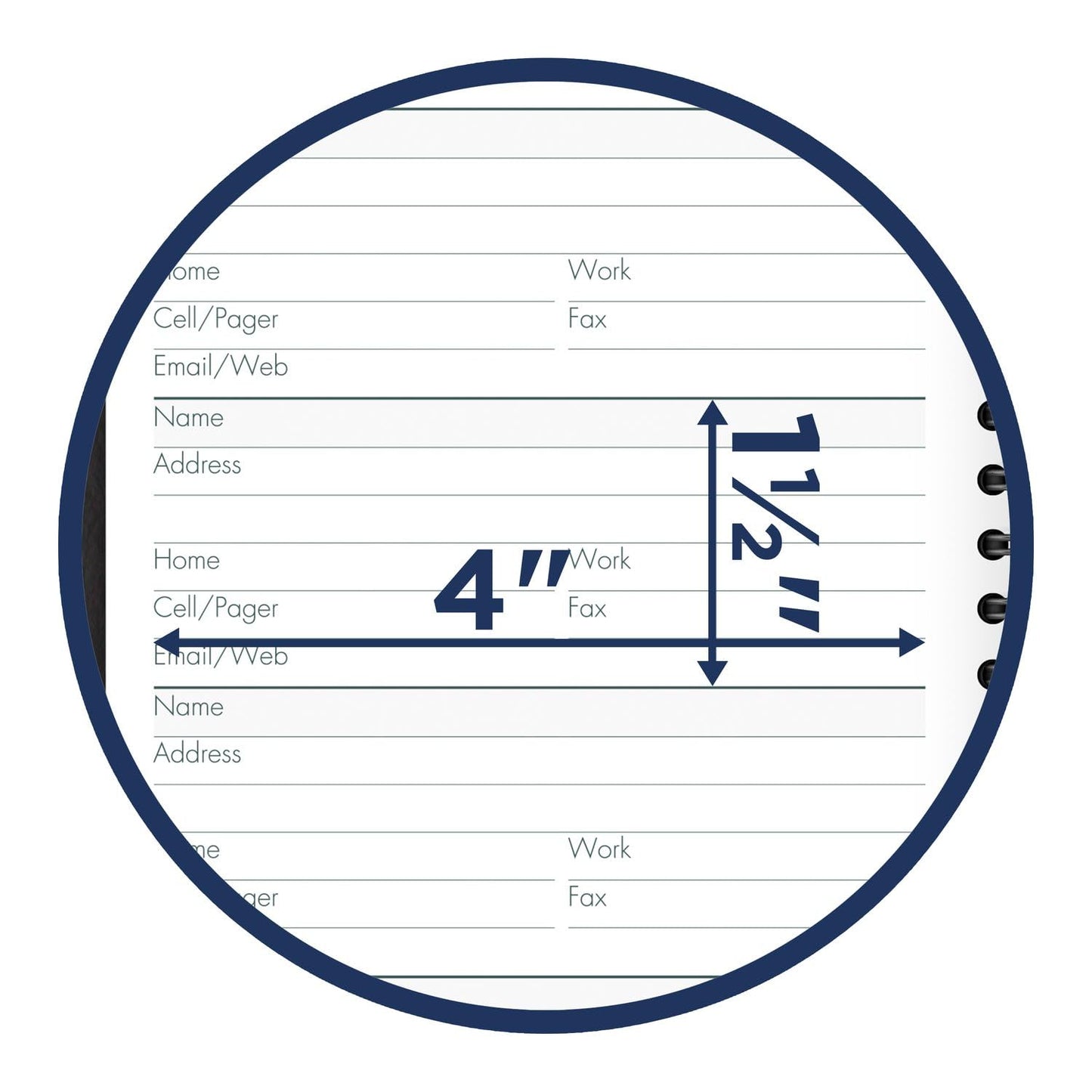 at-A-Glance Telephone Address Book, Large Print, 500 Entries, 4-3/4" x 8", Black (80LP1105)