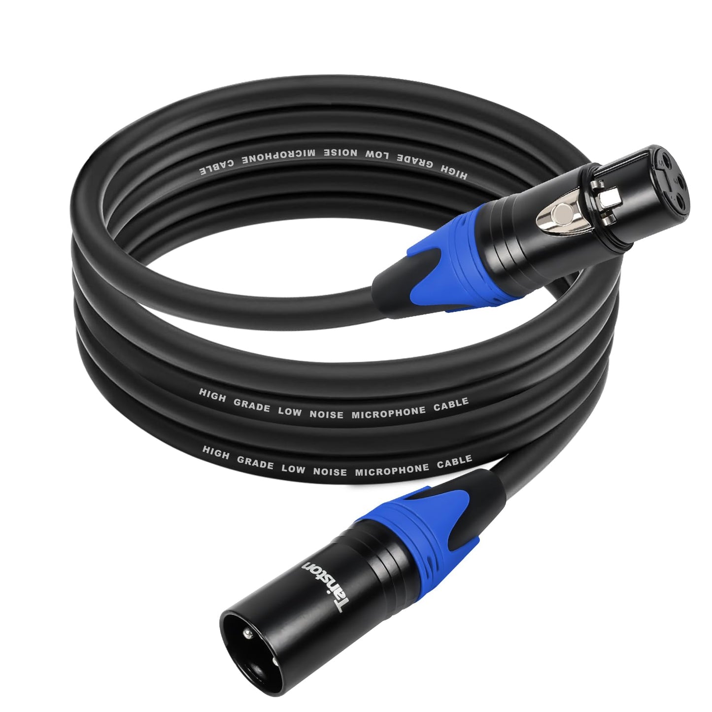 Tainston XLR Cable 100 Feet Premium XLR Microphone Cable 3-Pin Balanced Microphone Mic Cord Male to Female XLR Speaker Cable
