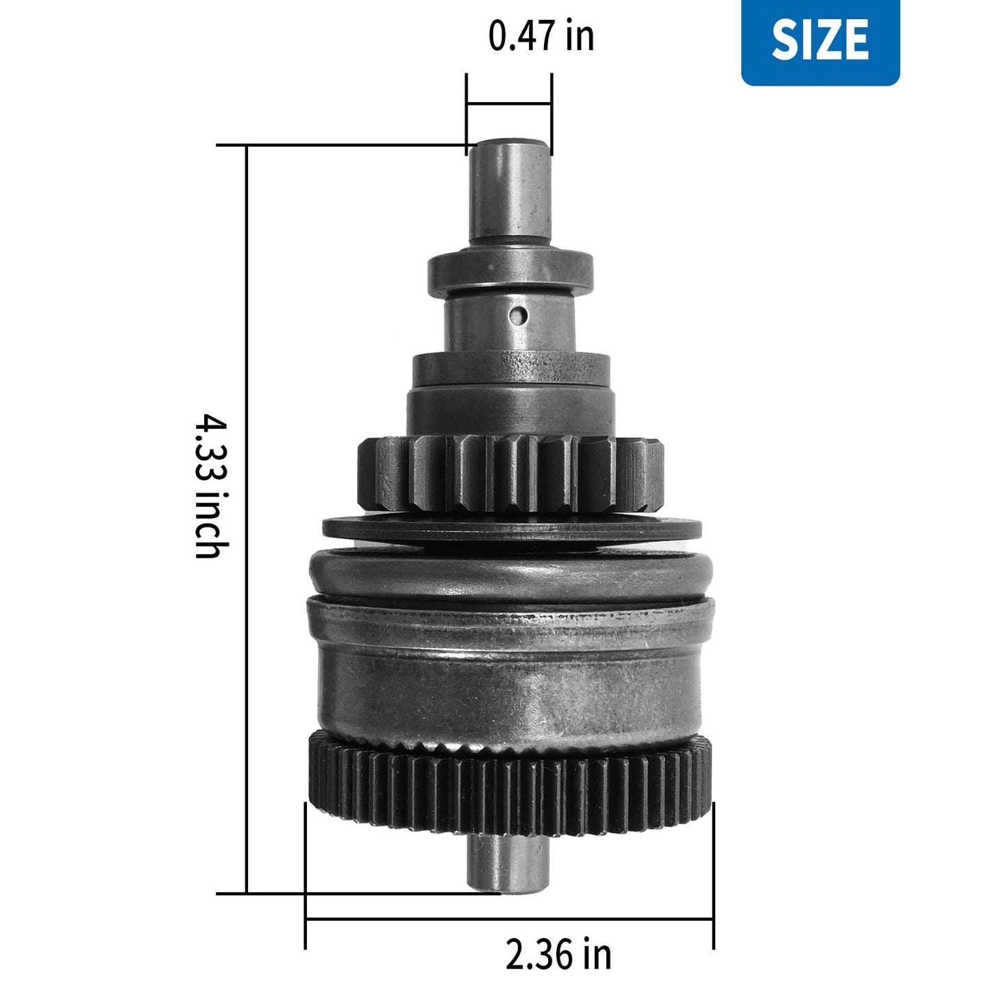 ATV Starter Drive Bendix Replacement for Polaris Ranger 700 800 Sportsman 600 700 800 RZR 800 S 4 4010418 4012033 4012614 4060119