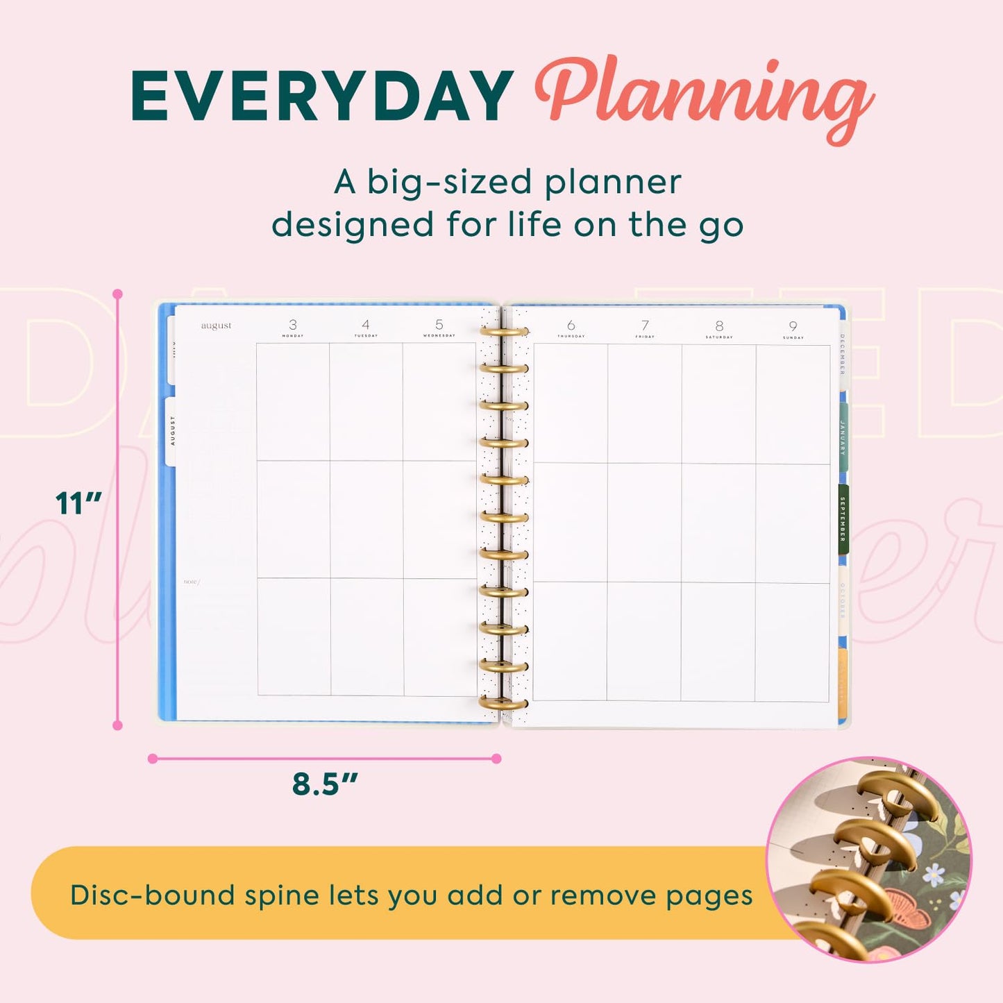 The Happy Planner Country Charm Big 18 Month Disc Bound Dated Planner