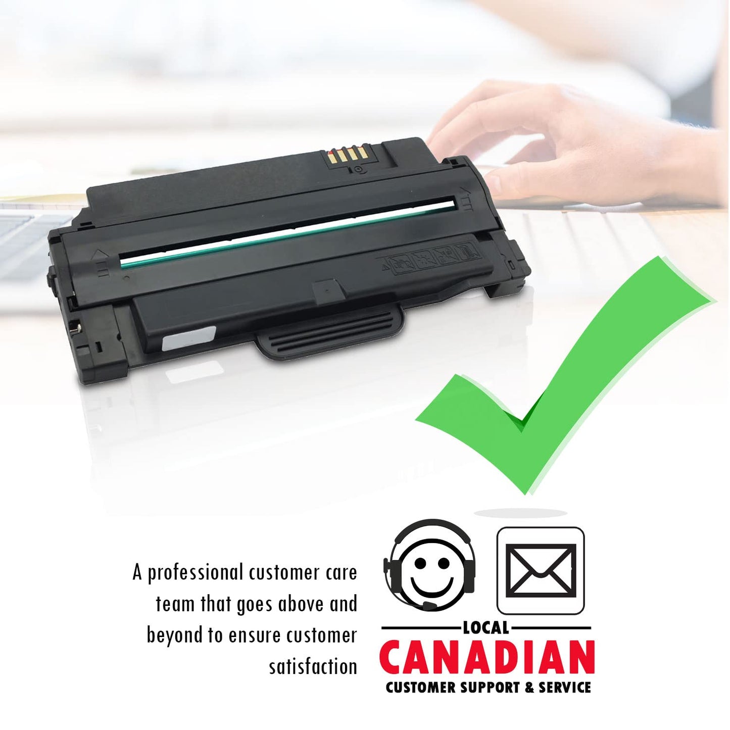 2 Inkfirst Compatible High Yield Toner Cartridges Compatible with Samsung MLT-D105L (MLTD105L) ML-1910 SCX-4600 SF-650 Black ML-1915 ML-2525 ML-2525W ML-2580N SCX-4623F SCX-4623FN SF-650 SF-650P
