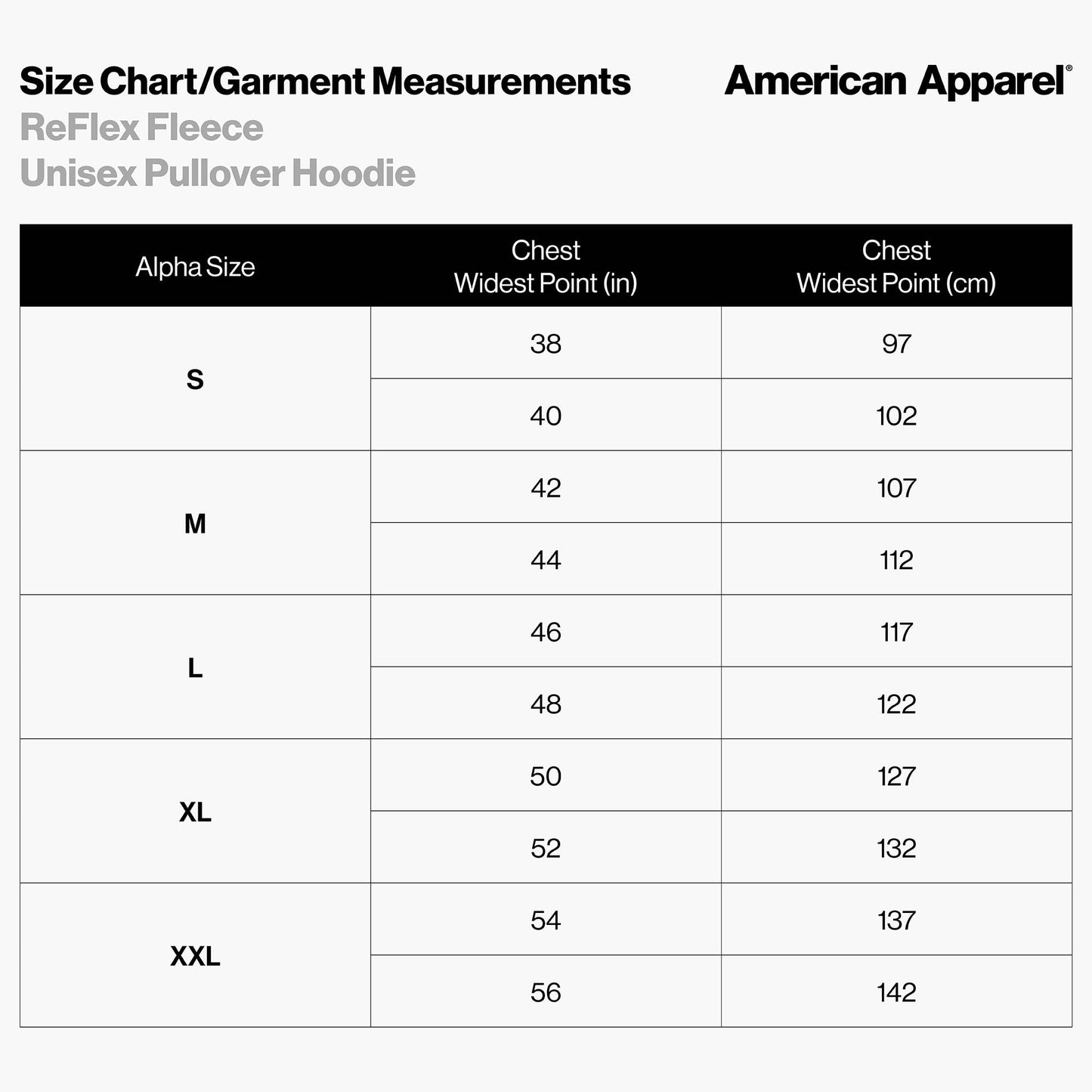 American Apparel Unisex Reflex Fleece Pullover Hoodie Sweatshirt, GRF498AA, Black, Medium