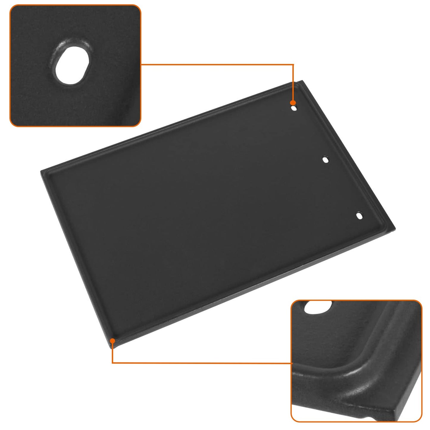 56040 56041 Reversible Grill Griddle for Napoleon Prestige 500, Prestige Pro 500, and LEX 485 605 730 Series, Griddle Insert Replacement Parts for Napoleon Grill Accessories, Nonstick Cast Iron Plate