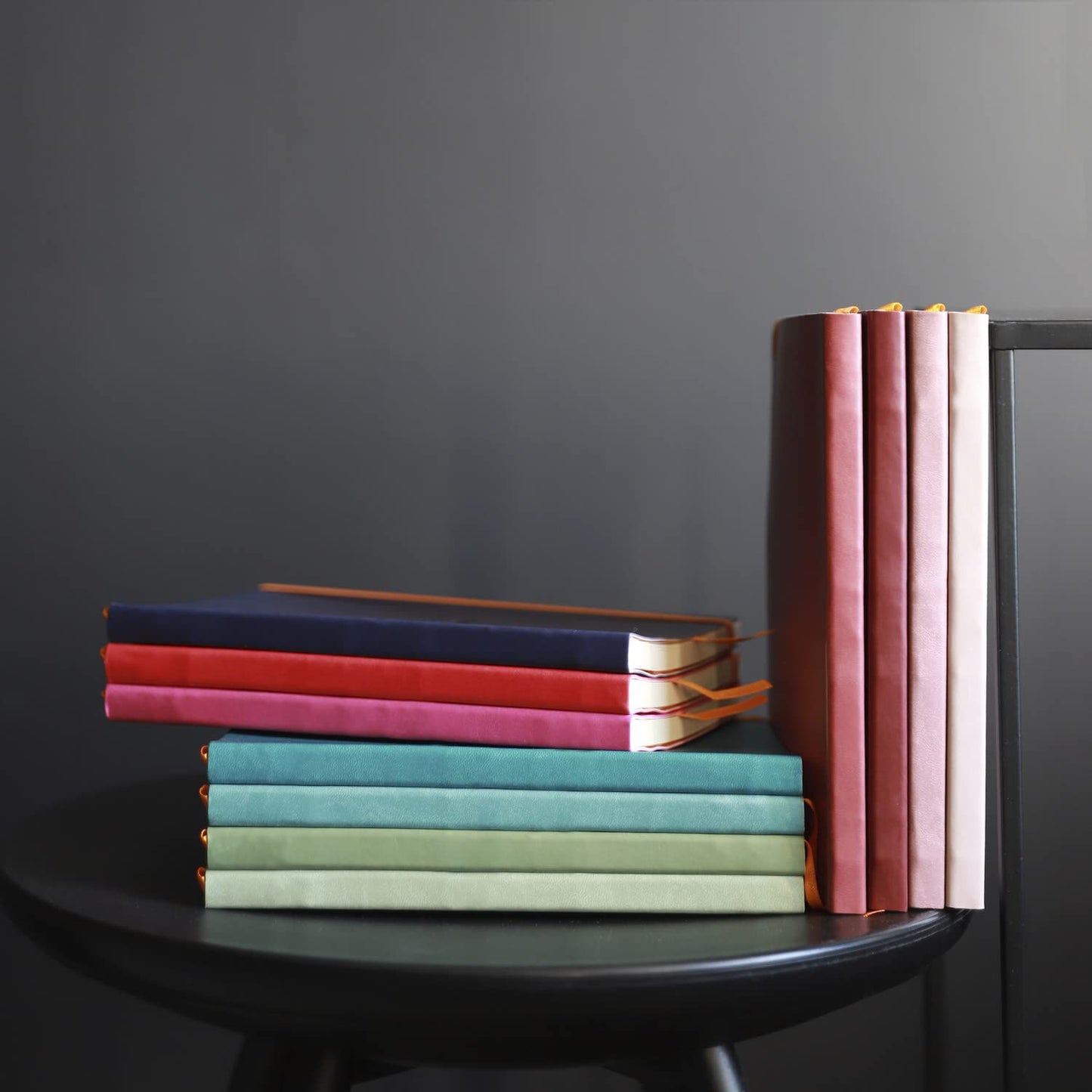 Rhodia - Rhodiarama Leatherette Softcover Notebook - A5 5.8 x 8.3 in (14.8x21 cm) - 160 Pages, Dot Grid Ruling, 90gsm Brushed Vellum Ivory Paper - Sage - 117440C