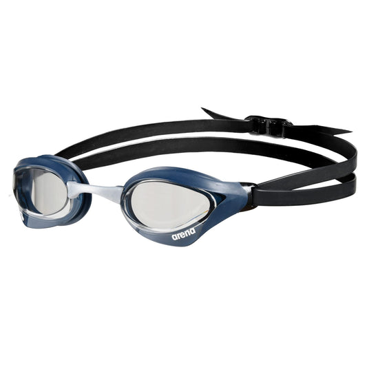 Arena Cobra Core Swim Goggles for Men and Women, Clear/Shark/Grey, Swipe Anti-Fog Mirror (NEW)