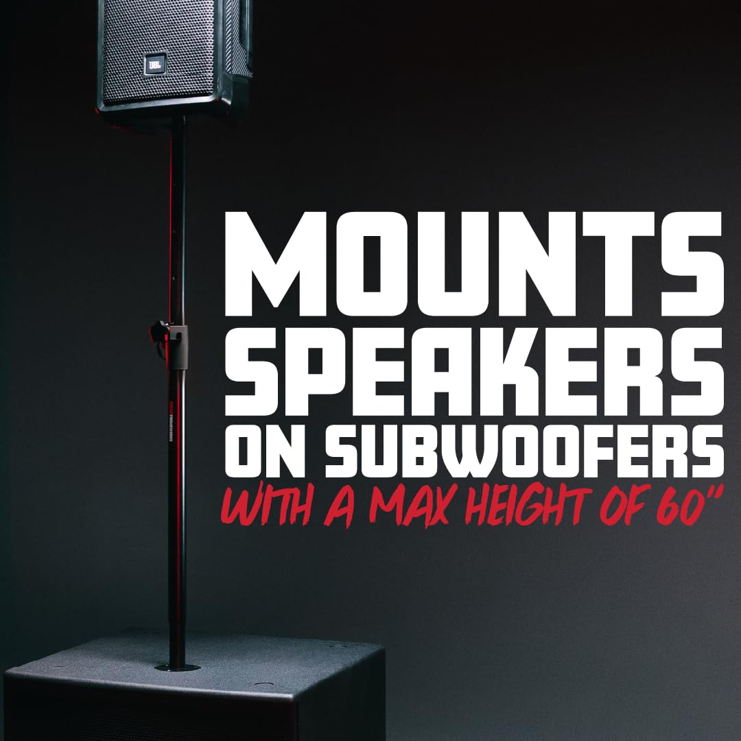 Gator Frameworks GFW-SPK-SUB60 Adjustable Sub Mountable Speaker Pole
