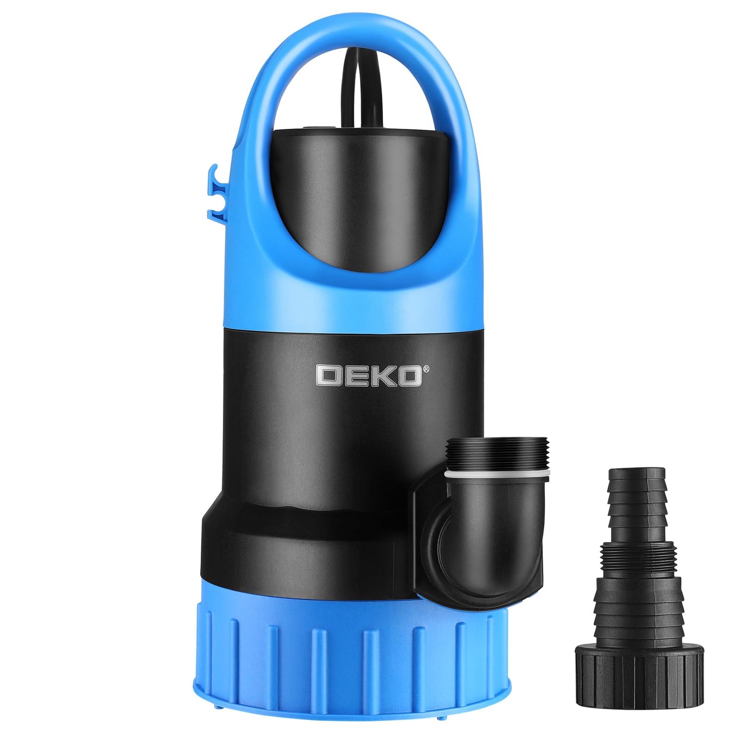 Sump Pump 1 HP Submersible Water Pump Thermoplastic Portable Utility Pump 4500 GPH High Flow Water Removal
