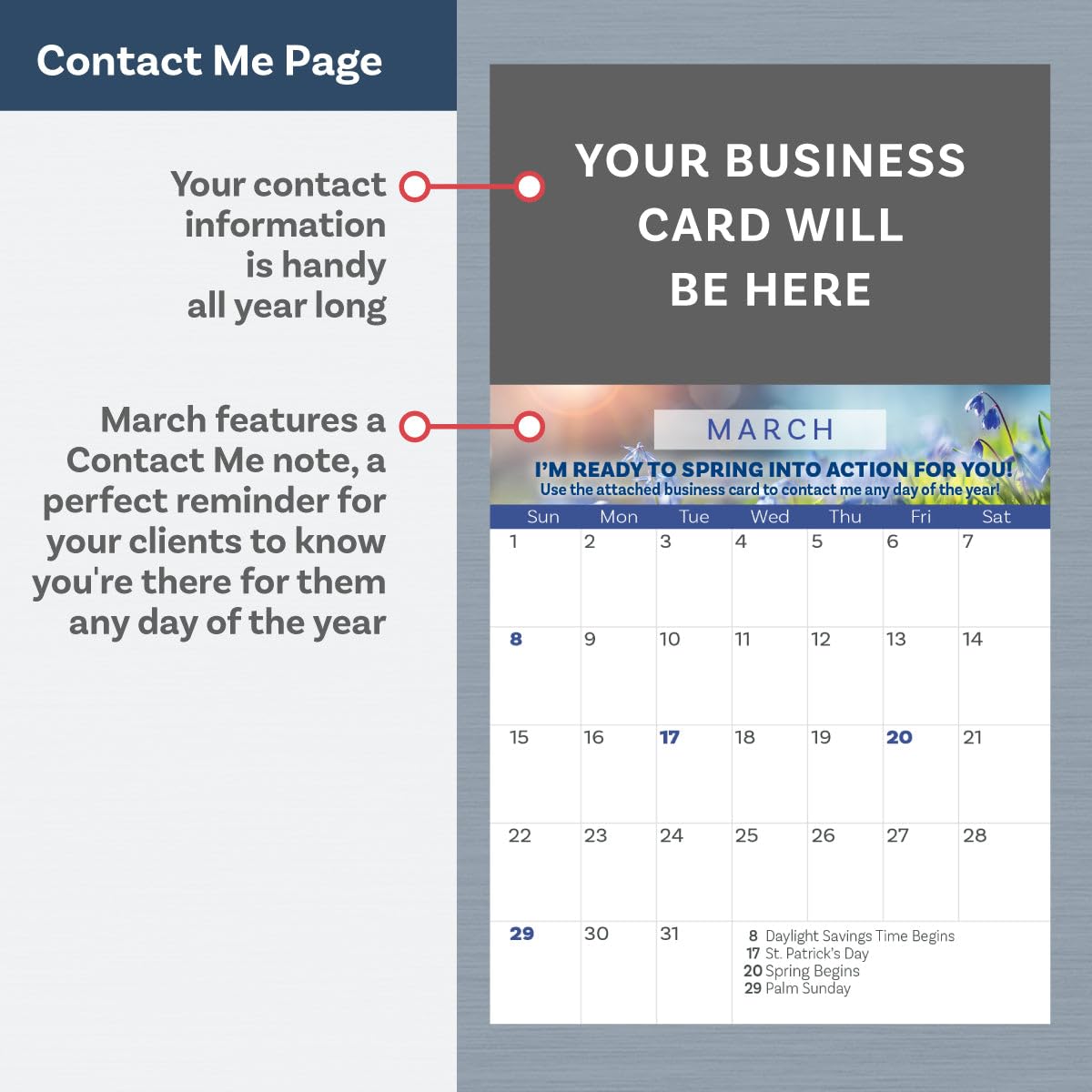 2025 Peel and Stick Magnetic Business Card Calendars, Box of 100, Includes Envelopes, Mail for 1oz Rate, Great Sales Marketing Tool (Season's Greetings)