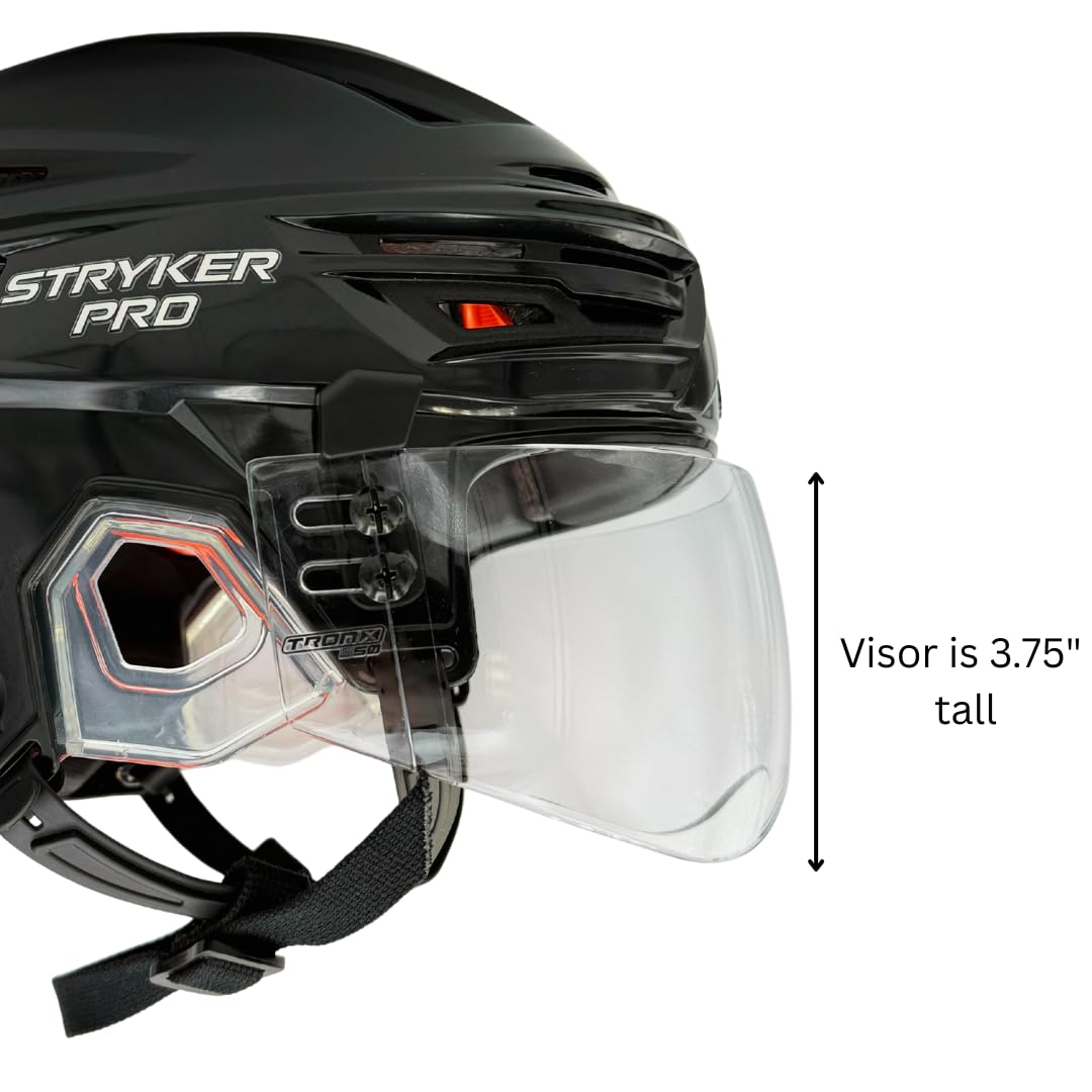 TronX S50 Pro Hockey Helmet Clear Visor (Anti-Scratch/Anti-Fog) CE Certified