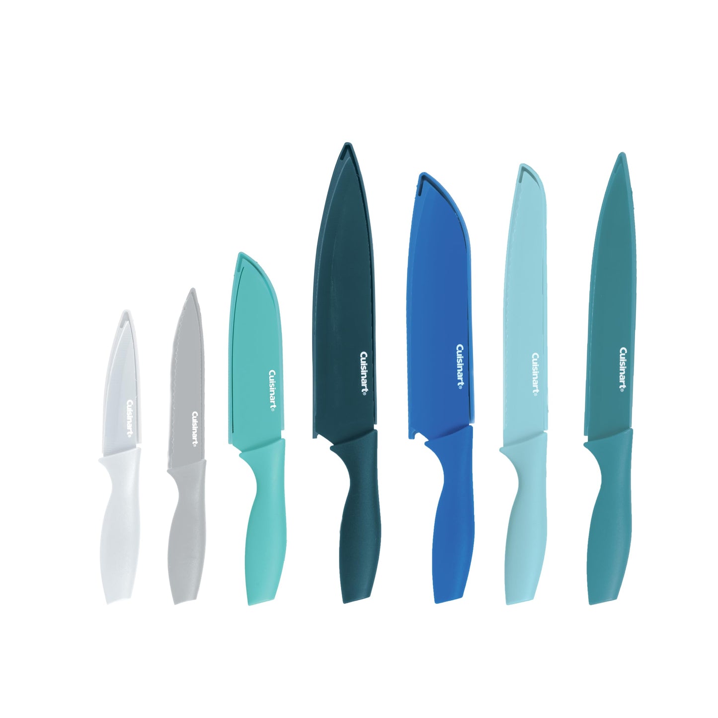 Cuisinart 14-Piece Non-Stick Ceramic Coated Stainless Steel Cutlery Knife Set with Matching Blade Guards (CA-14AMC), Amazon Exclusive
