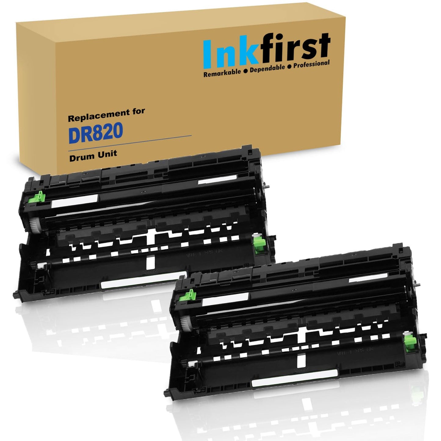 2 Inkfirst Compatible Drum Unit Replacement for Brother DR-820 DR820 MFC-L5850DW MFC-L5900DW MFC-L6700DW MFC-L6750DW MFC-L6800DW MFC-L6900DW DCP-L5500DN DCP-L5600DN DCP-L5650DN HL-L5000D HL-L5100DN