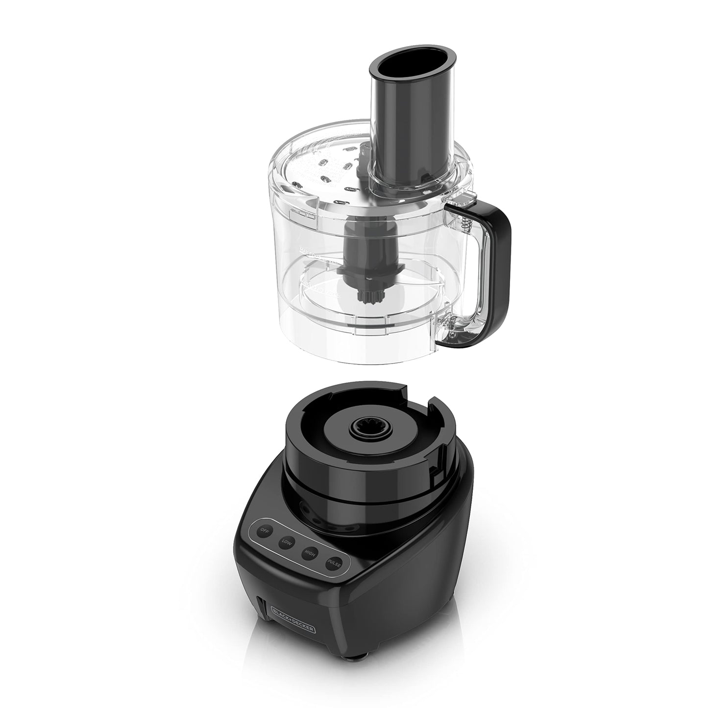 BLACK+DECKER 3-in-1 8-Cup Food Processor, Mutlifunctional and Dishwasher Safe, Black 450W, FP4200BC