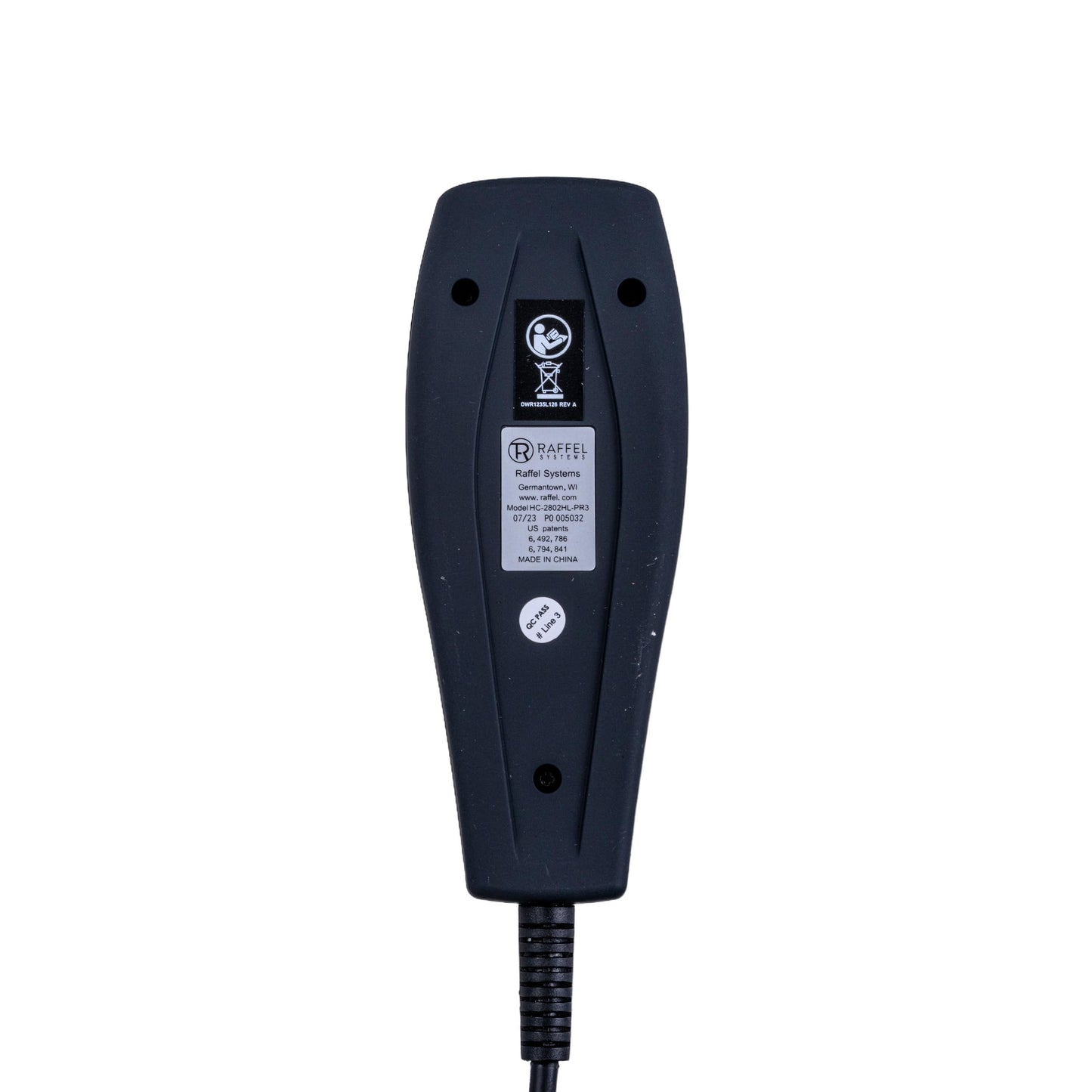 Alvey Heat and Massage Hand Control with LEDs (ELEASMB5578) for Pride Lift Chairs