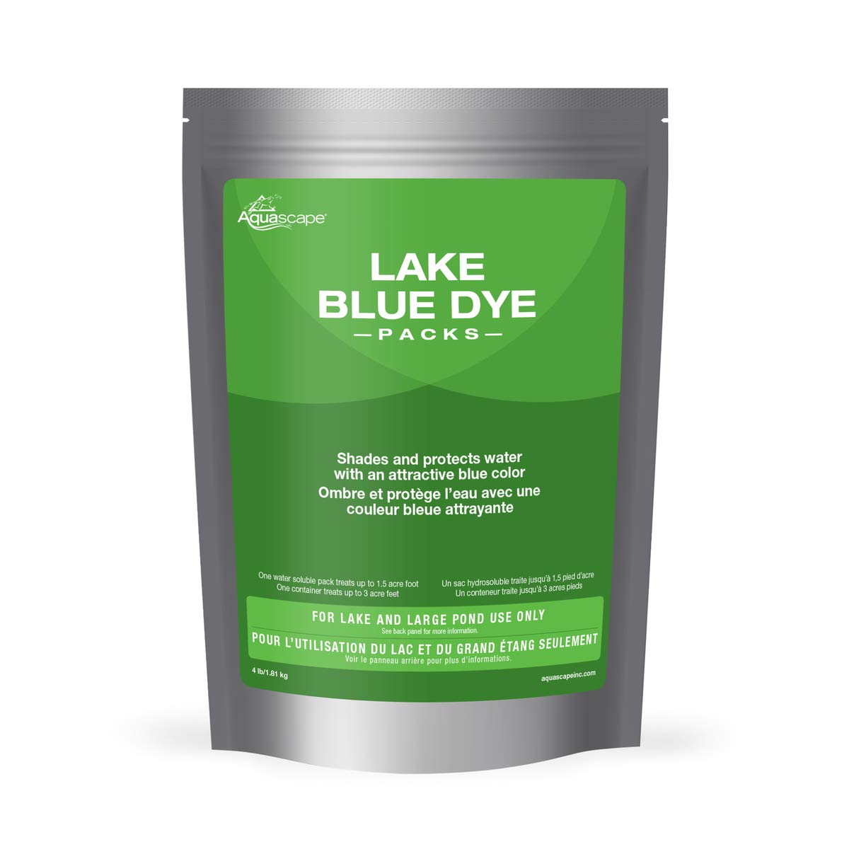 Aquascape Blue Dye Packs for Lakes and Large Ponds, 4 Packs, 40021