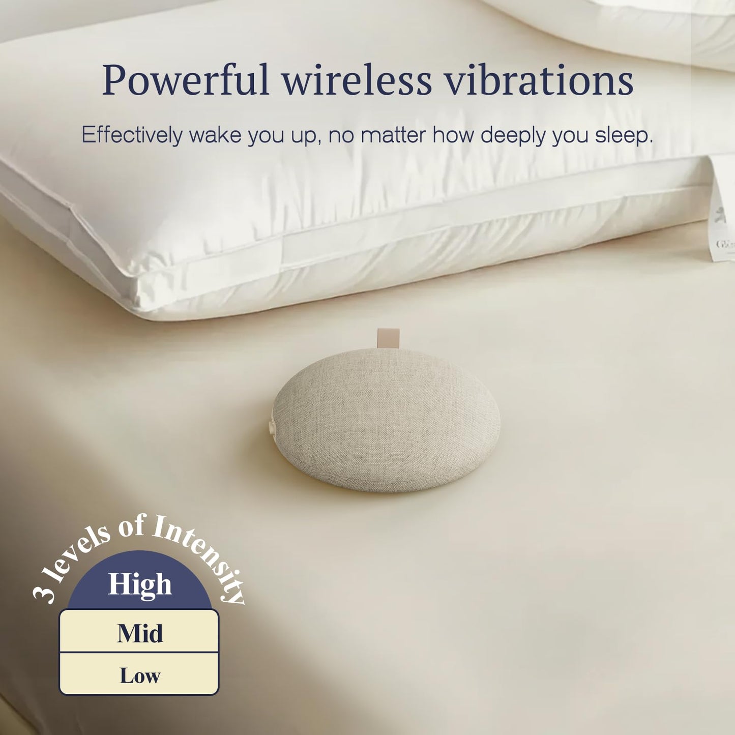ANJANK Loud Alarm Clock with Wireless Bed Shaker, Vibrating Dual Alarm with Light Wake Up for Heavy Sleepers & Hearing Impaired, 9-Color Night Light, 8 Sounds, 0-100% Dimmer, USB Charger, Bedroom
