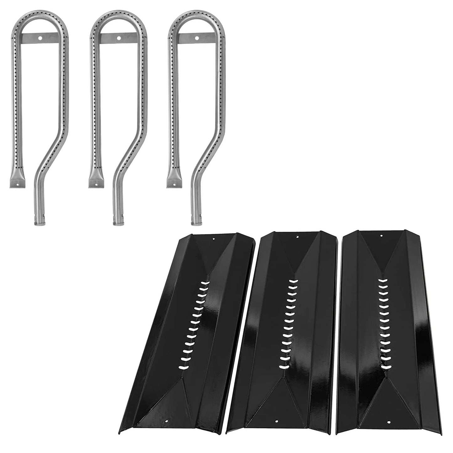 Burners and Heat Plates for Centro G41501 G41503 G50201 G50202 G50203 G50204 G50205 G50206 G50207,Cuisinart CGG-200 CGG-220 CGG-240 G51213 G51214 G51215 G51216 Gas Grill,15-1/2" Burner &16" Heat Tent