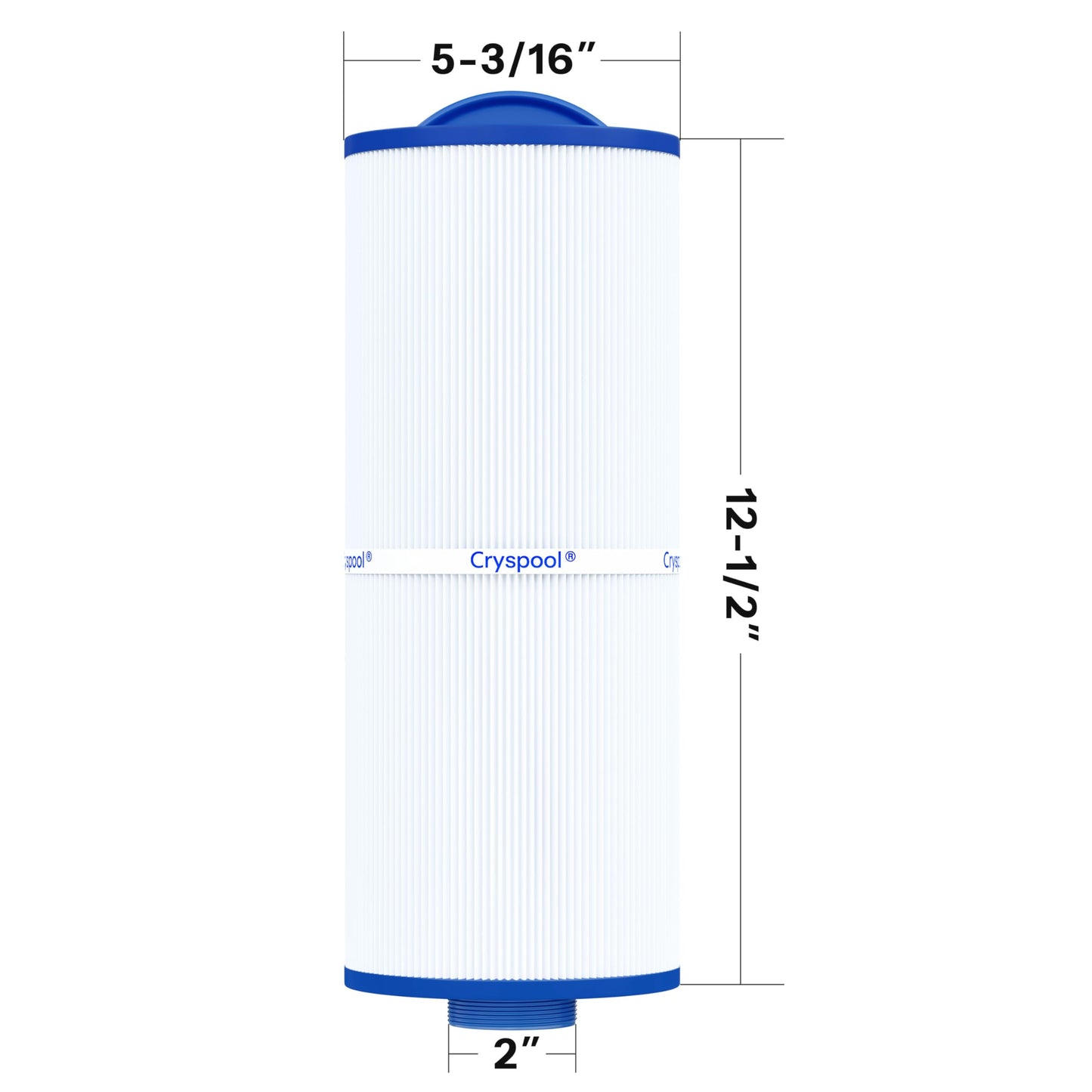 Cryspool MPT-Thread Spa Filter Compatible with Marquis 35, Marquis Spa 20042, 20092, 370-0240, PPM35SC-F2M, 5CH-352, FC-0196, 35 sq.ft, 2 Pack