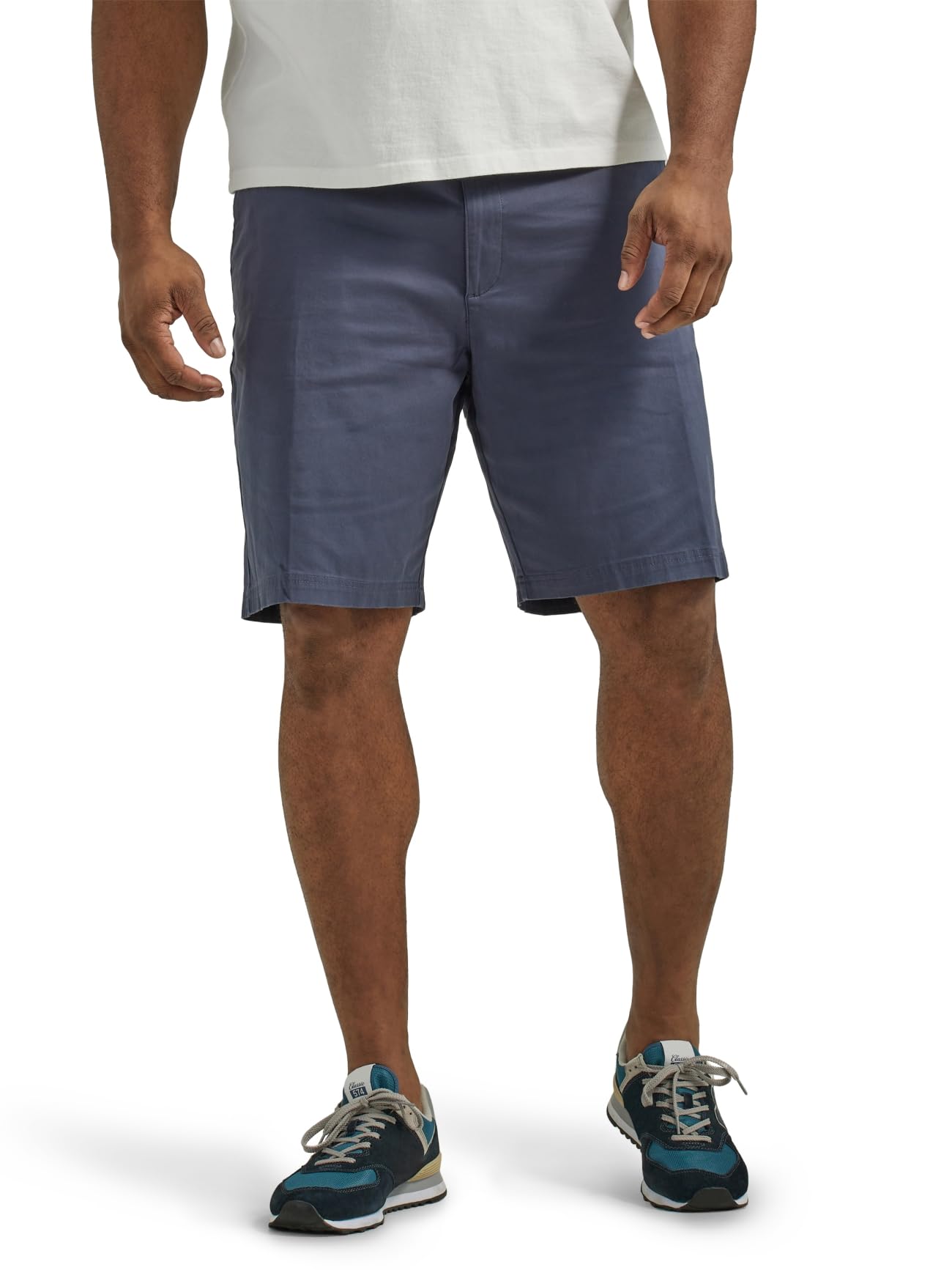 Lee Men's Big & Tall Extreme Motion Flat Front Short, Navy, 50, Navy, 50