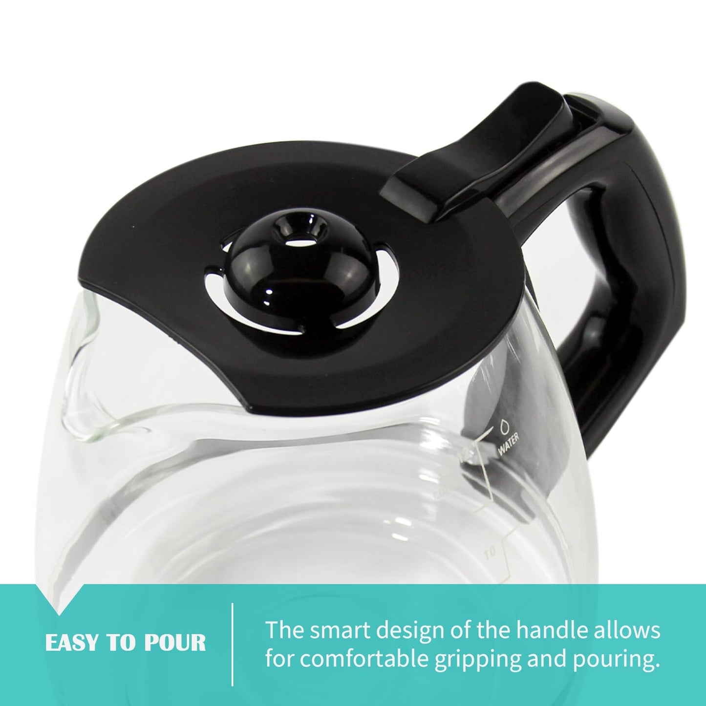12-Cup Replacement Carafe Compatible with Black and Decker Coffee Maker Model# CM1160B, CM1160W