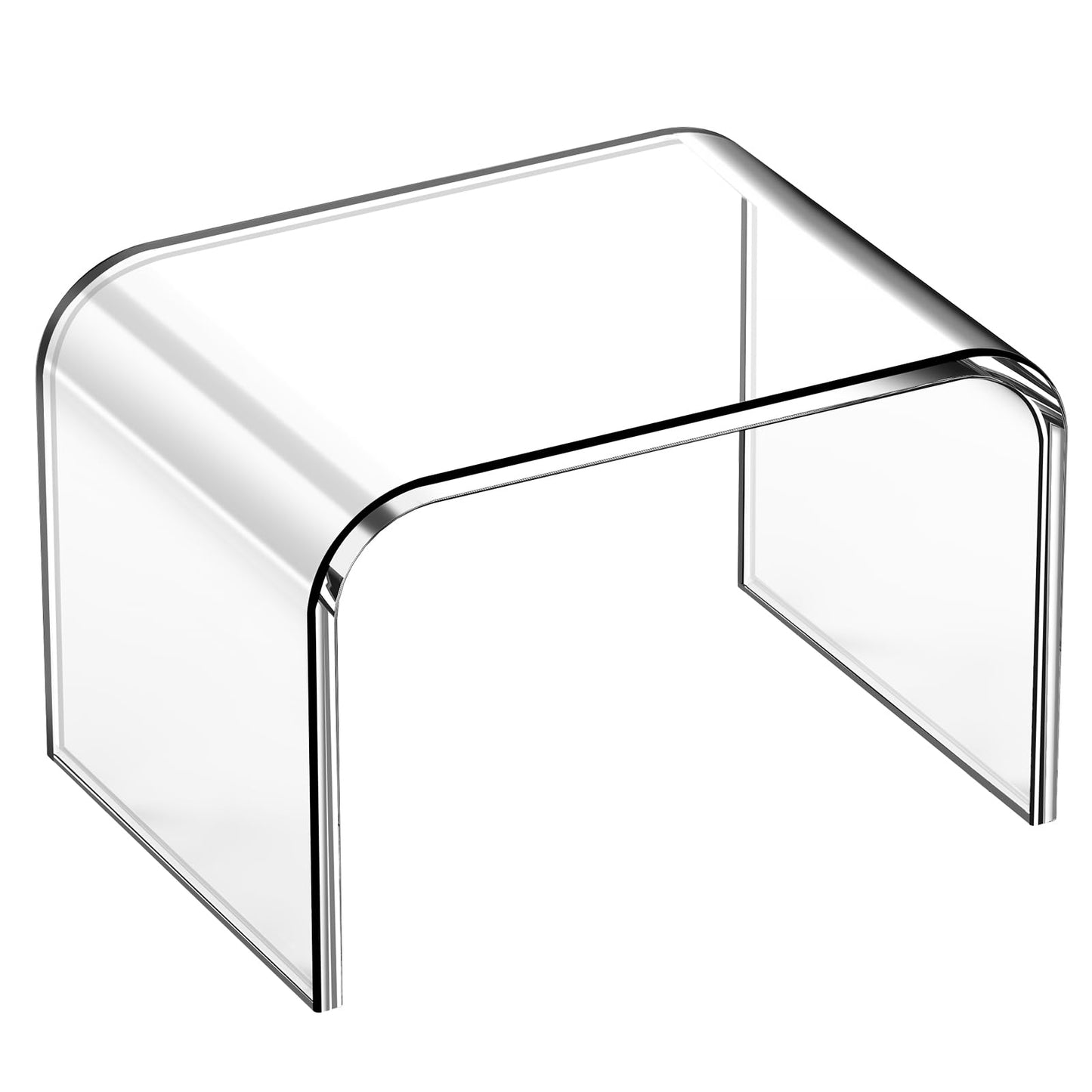 9inch Step Stool Acrylic Stool Holds up to 250LBS Bedroom Kitchen Bathroom Stepstools Small Recreational Stools