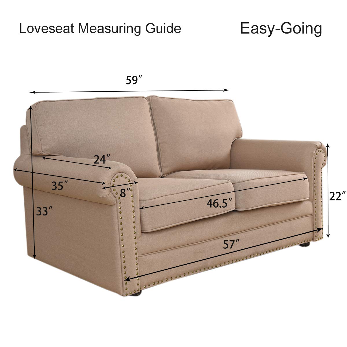 Easy-Going Stretch Sofa Slipcover Couch Sofa Cover Furniture Protector Soft with Elastic Bottom for Pets Kids Children Dog Spandex Jacquard Fabric Small Checks (Medium, Dark Gray)