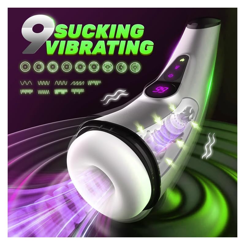 Male masturbators,Toy with Automatic Heating Powerful Thrusting Rotating Modes for Stimulation,Electric Pocket Men's Hoodies TT13