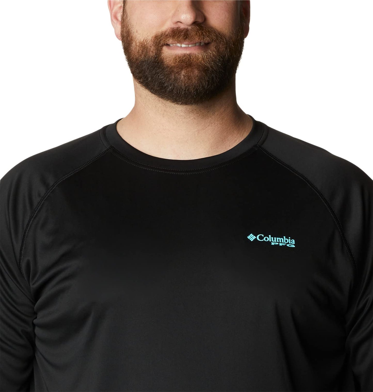 Columbia Men's Terminal Tackle Long Sleeve Shirt, Black/Gulf Stream Logo, X-Large