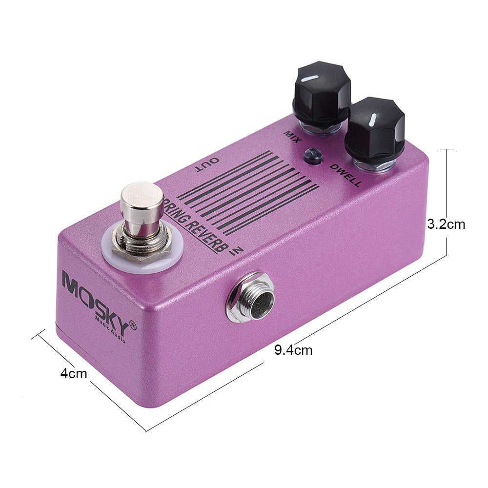 Mosky Spring Reverb Guitar Mini Effect Pedal