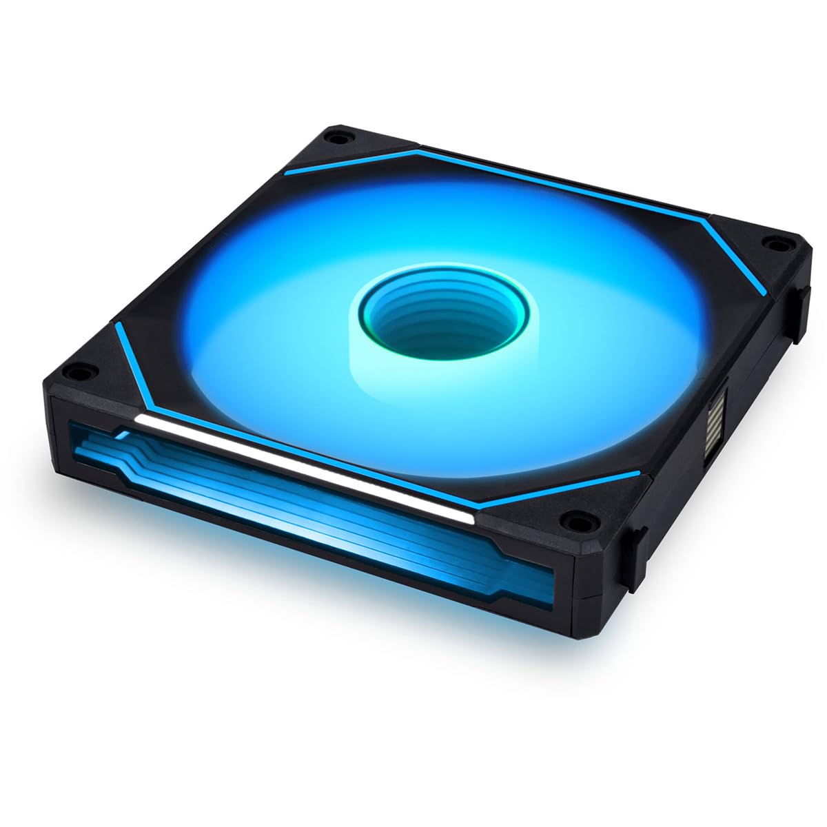 LIAN LI UNI FAN SL-INF 120 RGB Infinity Mirror ARGB Fan 120mm White 1-Pack - 12cm x 13.31cm x 3.345in - Case Fan - Desktop Compatible