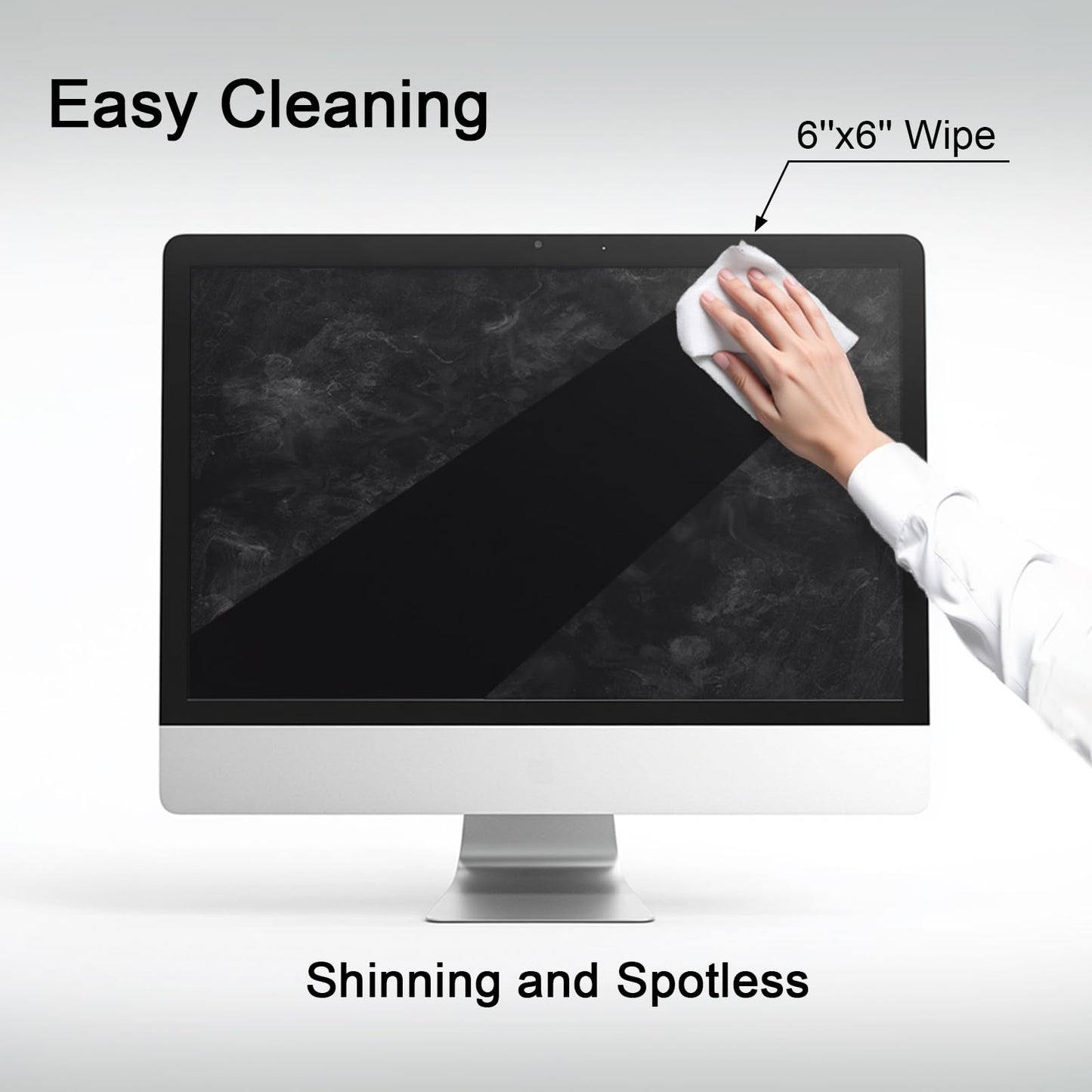 Screen Wipes for Electronics, 240 Count 6"×6" 15×15cm Pre-Moistened Screen Cleaner for Screens, Computer,Laptop,Tablet,Phone,Monitor,Car Screen Cleaner, Lens Wipes Individually Wrapped