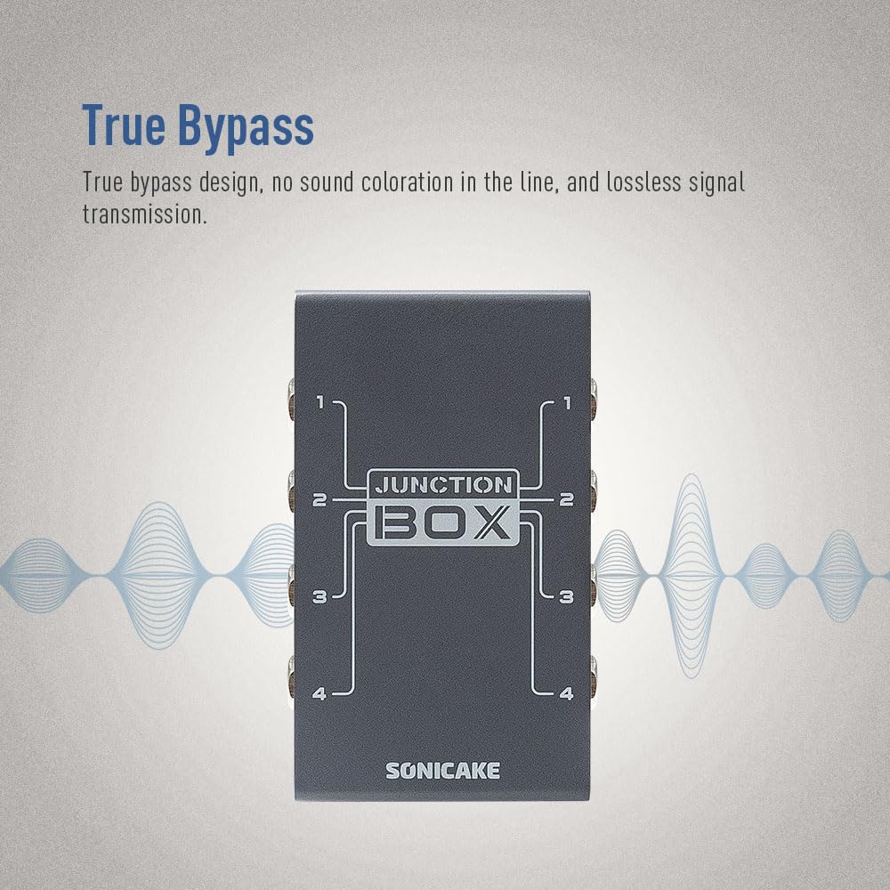 SONICAKE TRS Stereo 4 Channels Organisation Line Guitar Bass Effects Pedal Junction Box