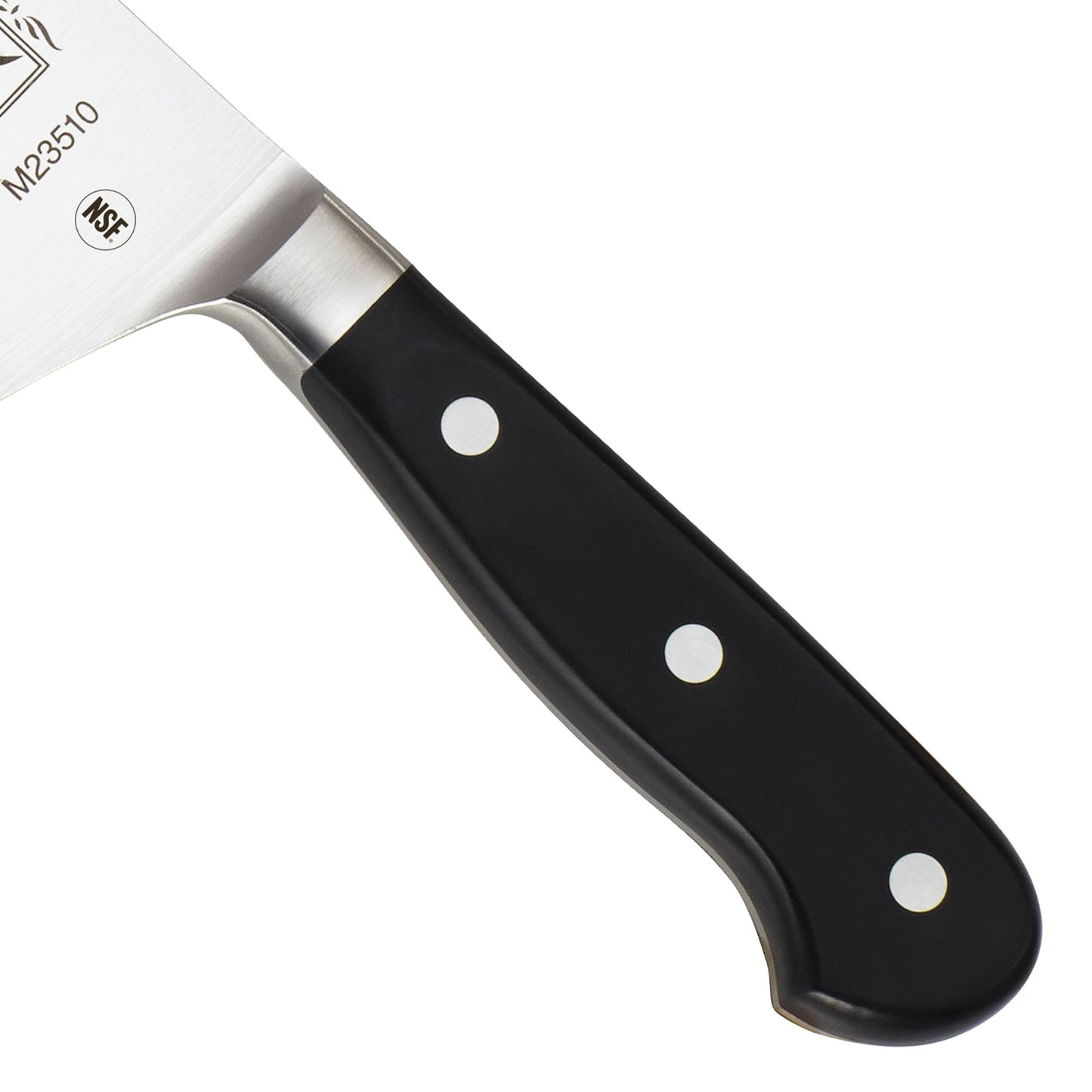 Mercer Culinary 8-Inch Forged Riveted Chef's Knife, Black