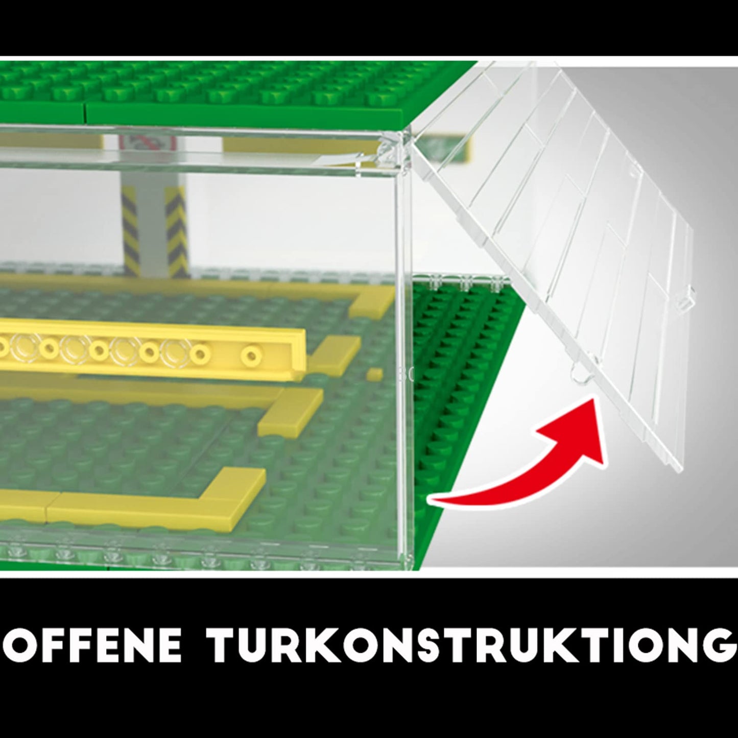 Building Blocks Garage DIY 3-Layer Showcase Car Parking Garage, for Speed Champions Cars(Without Cars)