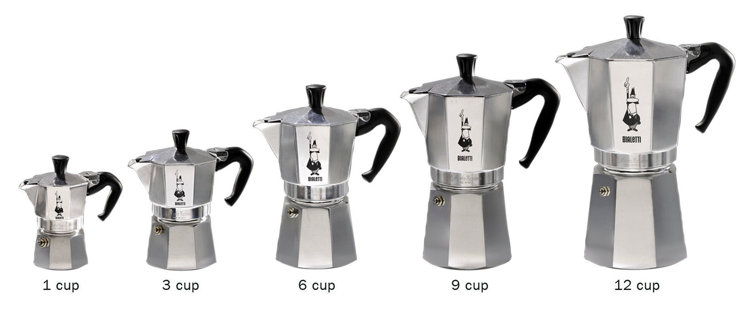 Bialetti - Moka Express: Iconic Stovetop Espresso Maker, Makes Real Italian Coffee, Moka Pot 3 Cups (4.3 Oz - 130 Ml), Aluminium, Silver